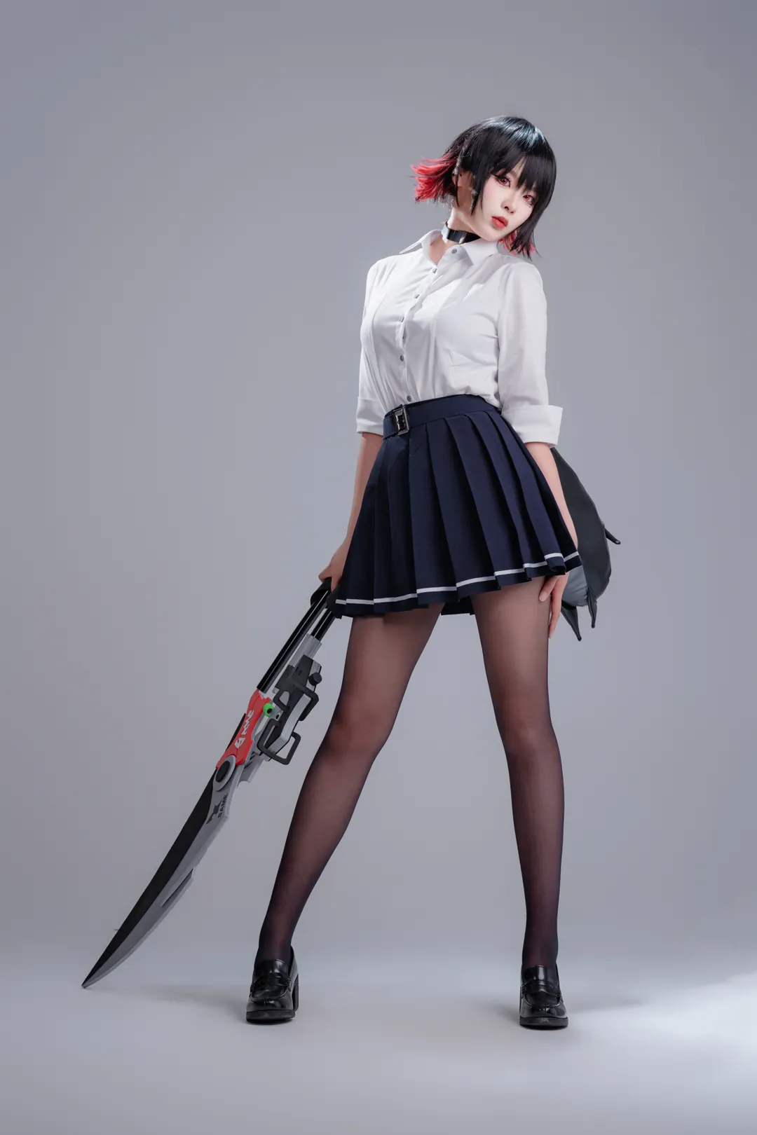 轩萧学姐 - 鲨鱼妹JK (绝区零) - 精美图片（第7张）