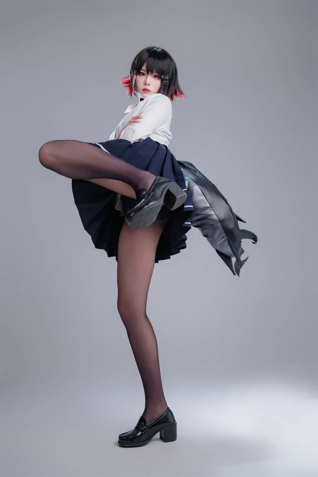 轩萧学姐 - 鲨鱼妹JK (绝区零) - 精美图片（第9张）