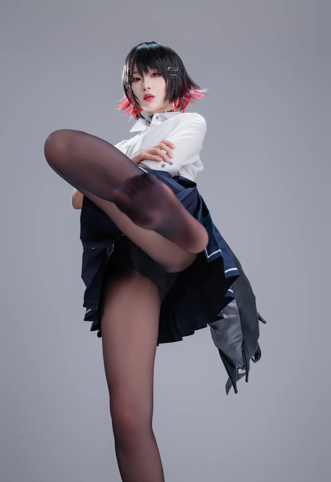 轩萧学姐 - 鲨鱼妹JK (绝区零) - 高清图片（第12张）