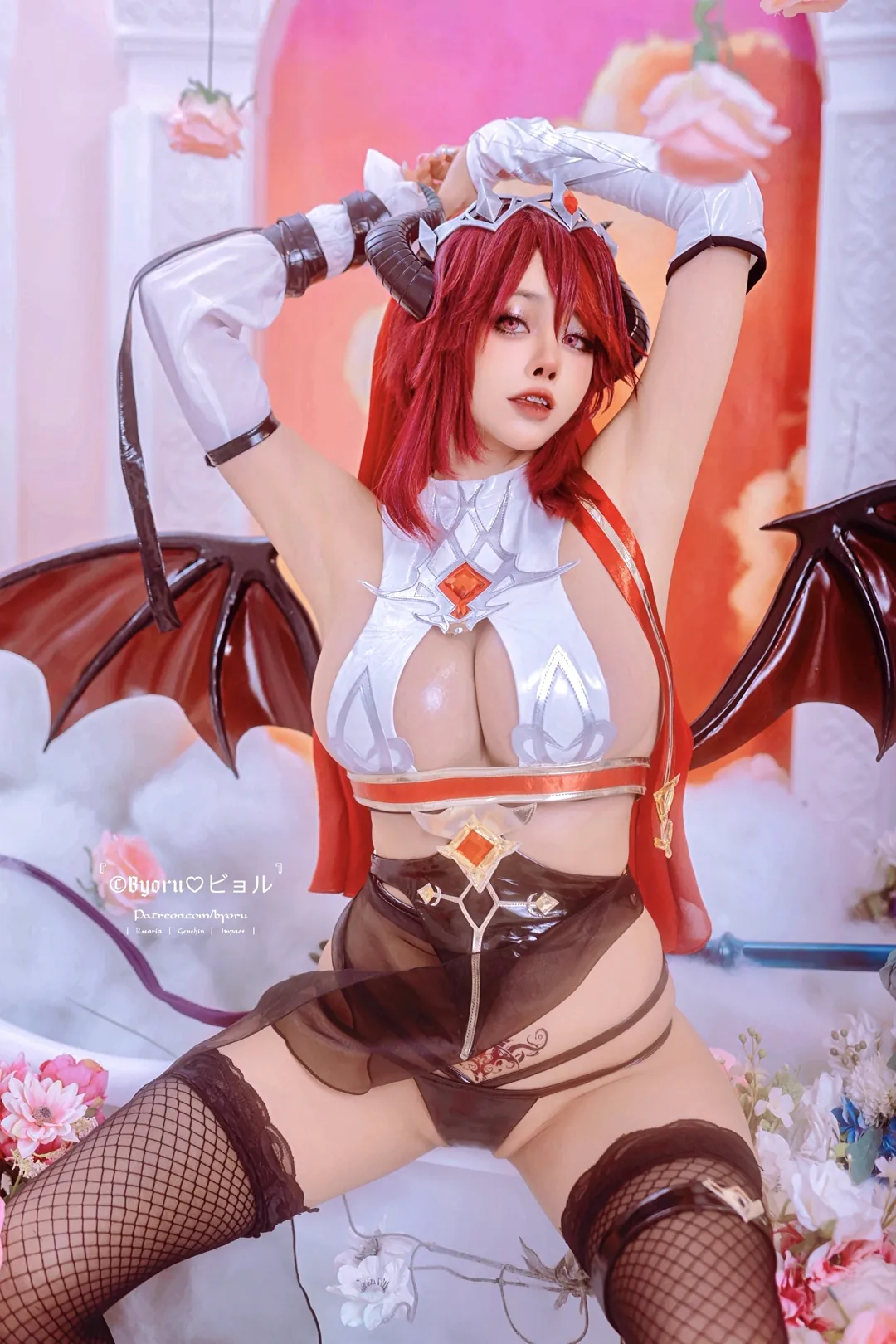 Byoru - Rosaria Succubus (Genshin Impact) [61P - 146MB] - 精美图片（第5张） - 原神、罗莎莉亚