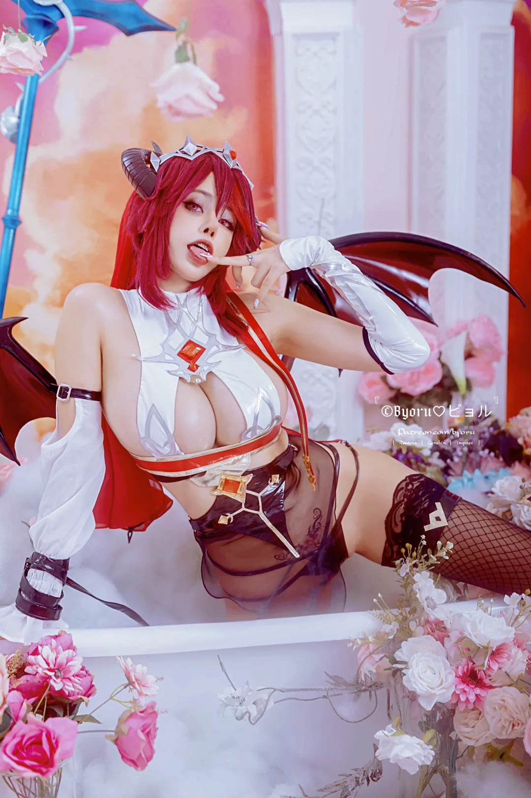 Byoru - Rosaria Succubus (Genshin Impact) [61P - 146MB] - 精美图片（第7张） - 原神、罗莎莉亚