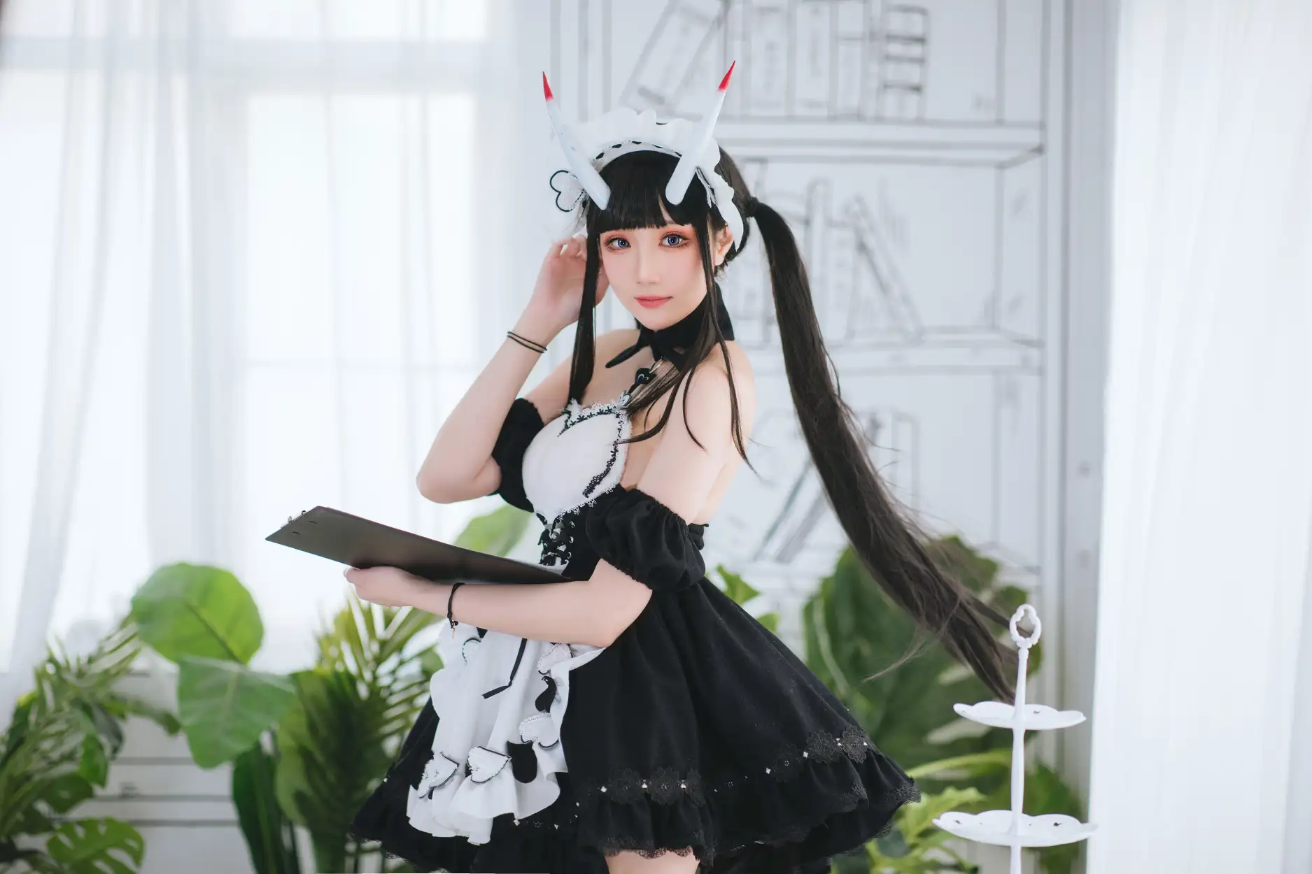 [瓜希酱] [22P - 95MB] 碧蓝航线 - 能代女仆 - 图片 13