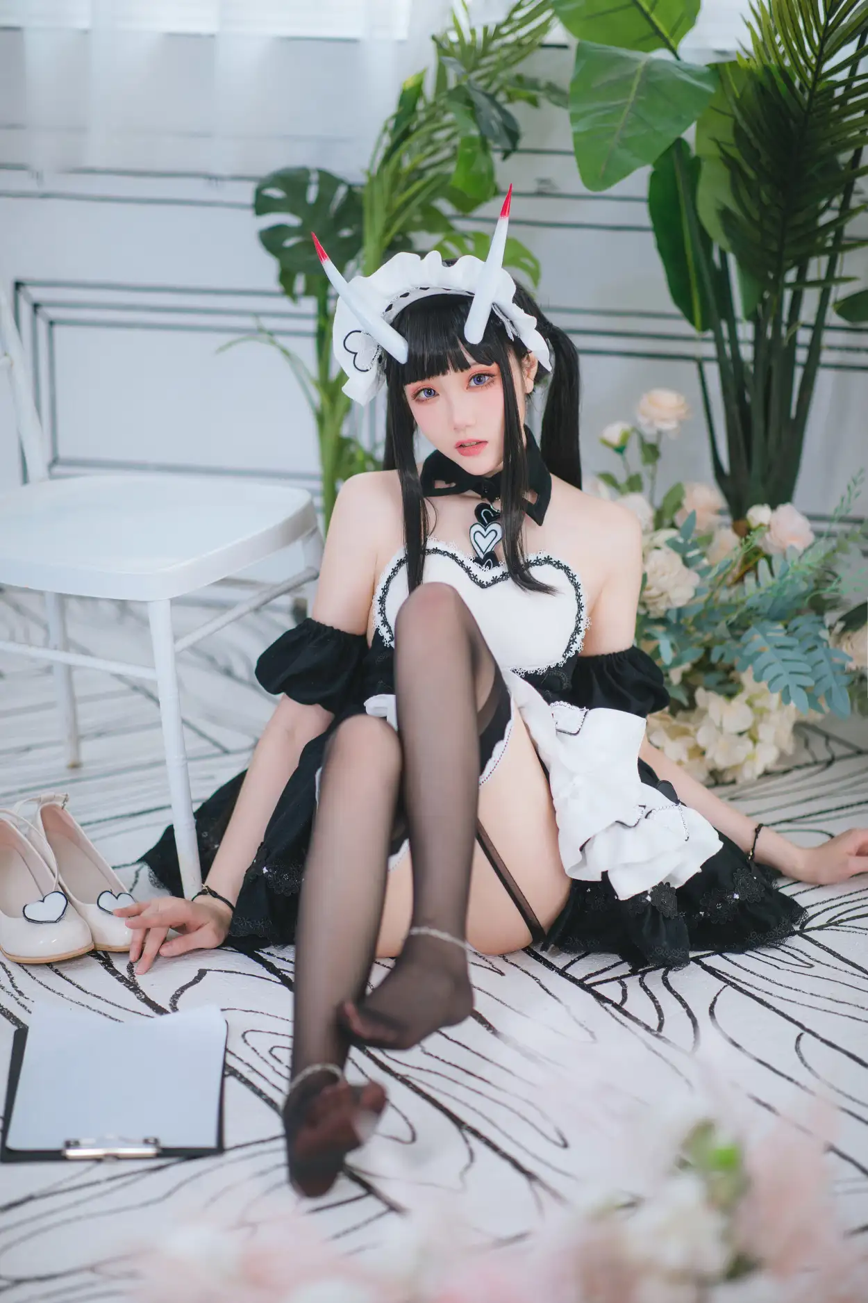 [瓜希酱] [22P - 95MB] 碧蓝航线 - 能代女仆 - 图片 17