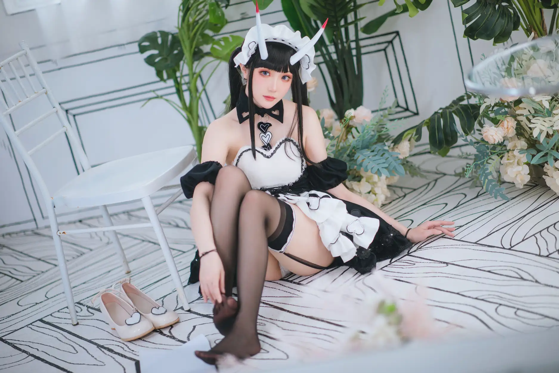 [瓜希酱] [22P - 95MB] 碧蓝航线 - 能代女仆 - 图片 18