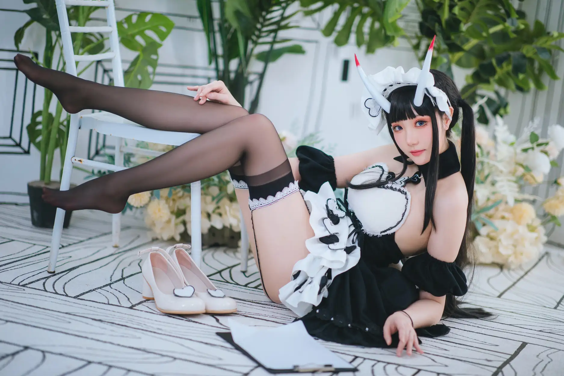 [瓜希酱] [22P - 95MB] 碧蓝航线 - 能代女仆 - 图片 20