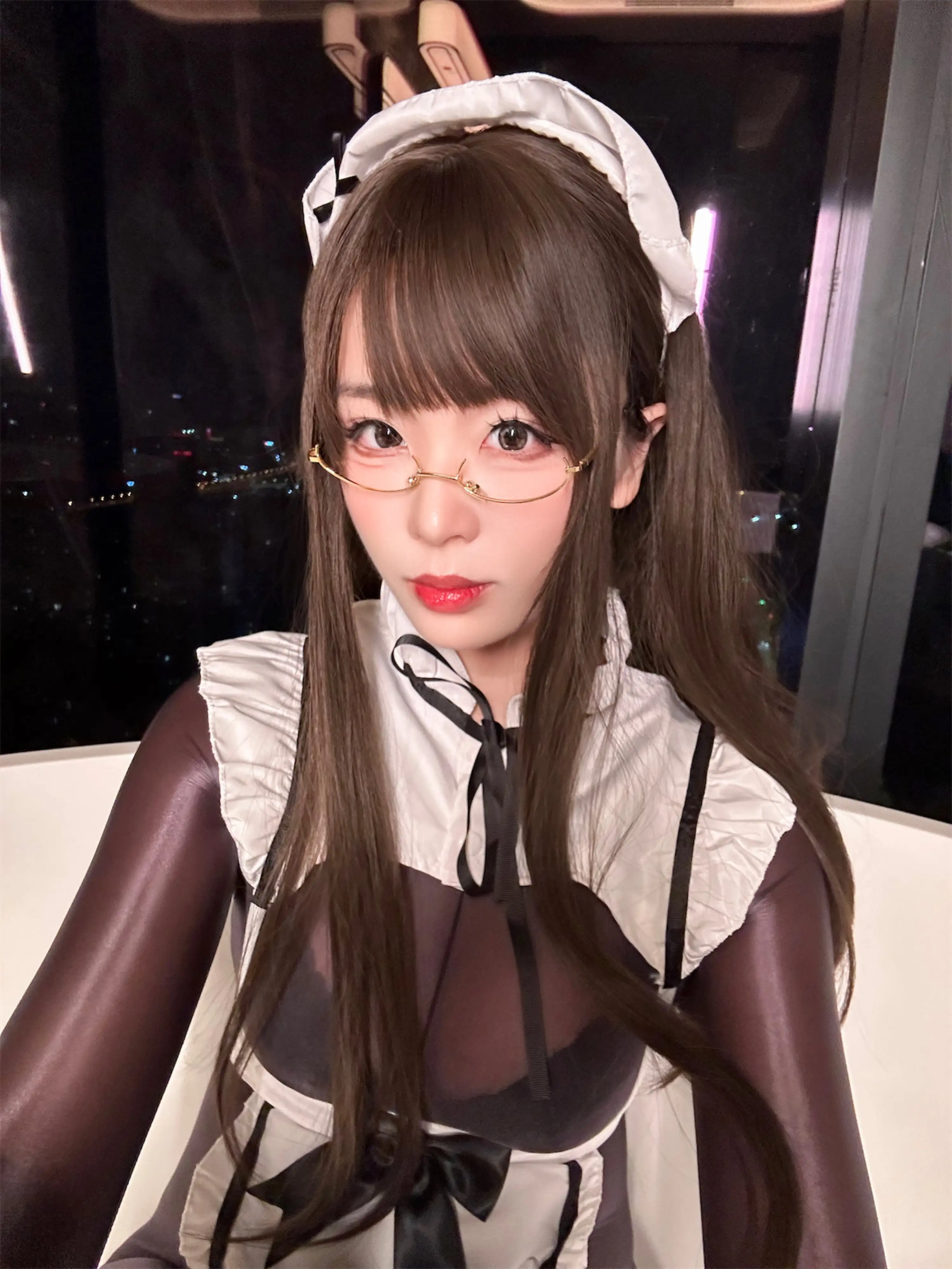 [轩萧学姐] [90P - 369MB] 写真 - 连体丝女仆 - 图片 81