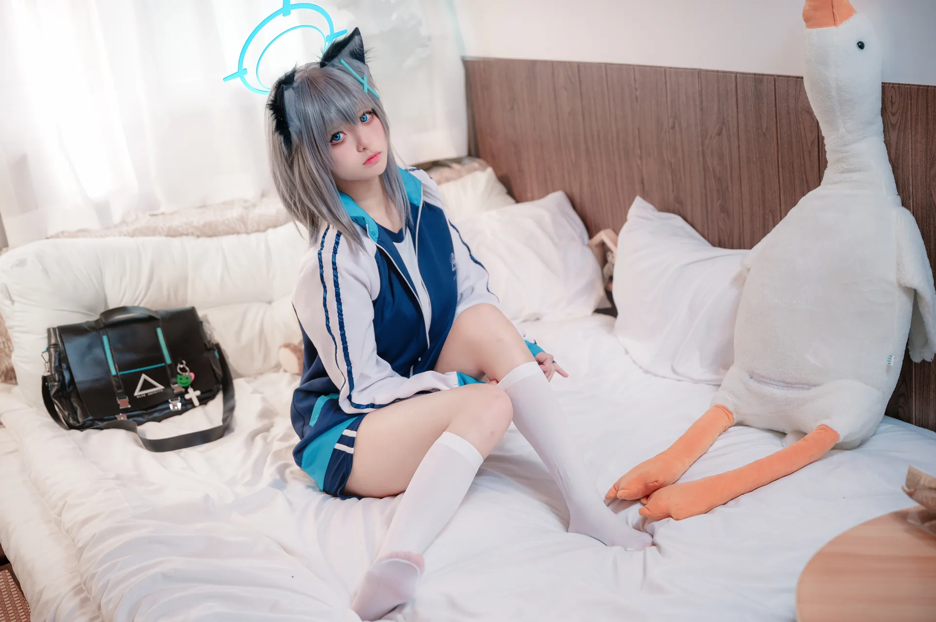[九柒喵] [17P - 66.92MB] 碧蓝档案 - 砂狼白子 体操服 - 图片 14
