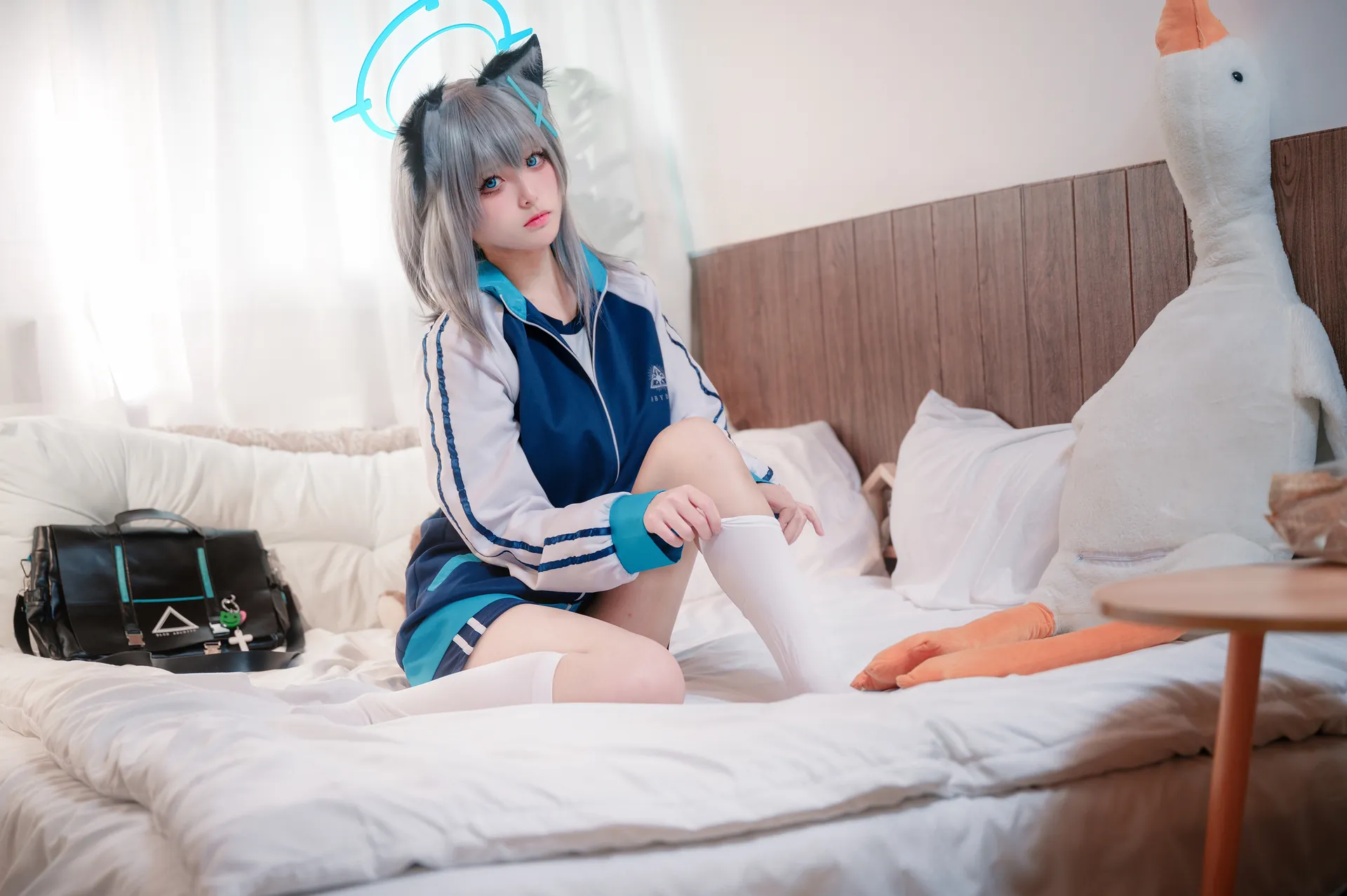 [九柒喵] [17P - 66.92MB] 碧蓝档案 - 砂狼白子 体操服 - 图片 13