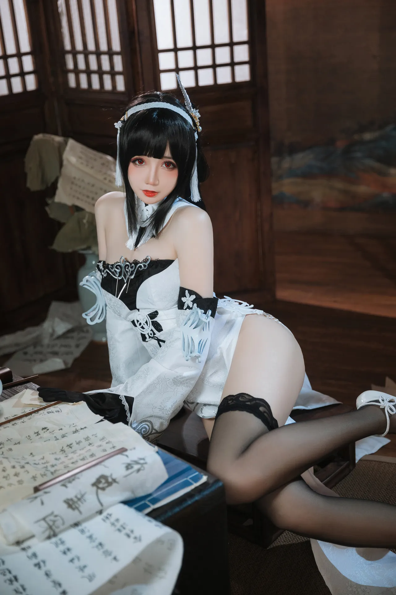 [焖焖碳 ] [23P - 179.87MB] 碧蓝航线 - 镇海 白黑礼服 - 图片 21