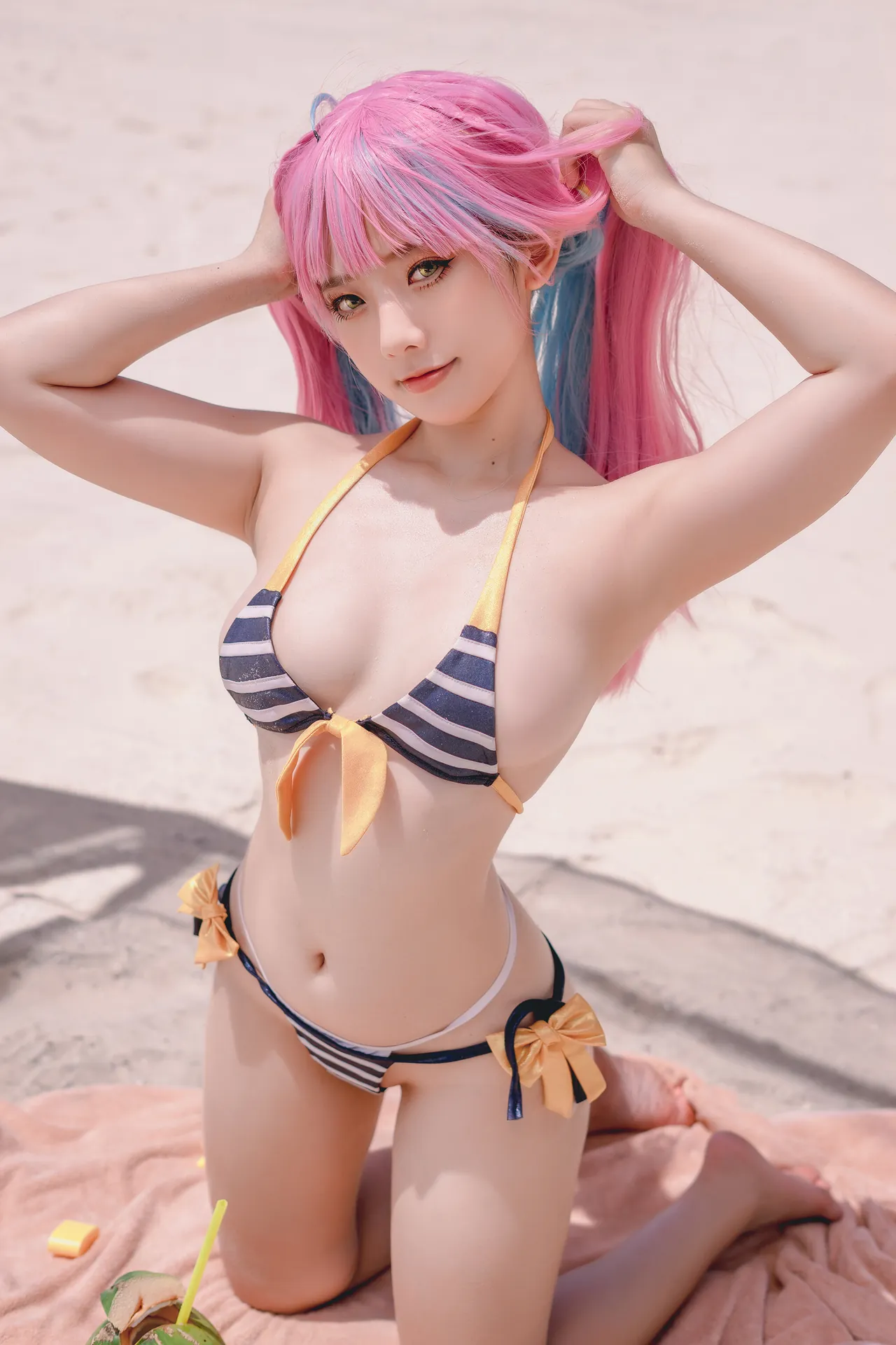 [Messie Huang] [34P - 61.57MB] Vtuber - 湊阿库娅 比基尼 - 图片 15