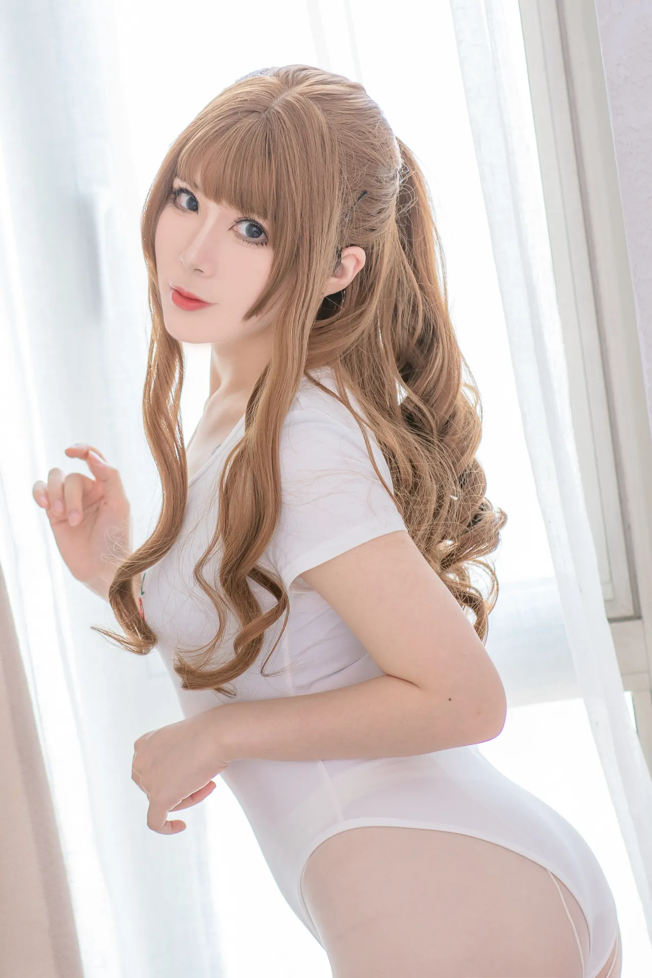[羊大真人] [34P - 298.22MB] 写真 - 白色樱桃体操服 - 图片 13