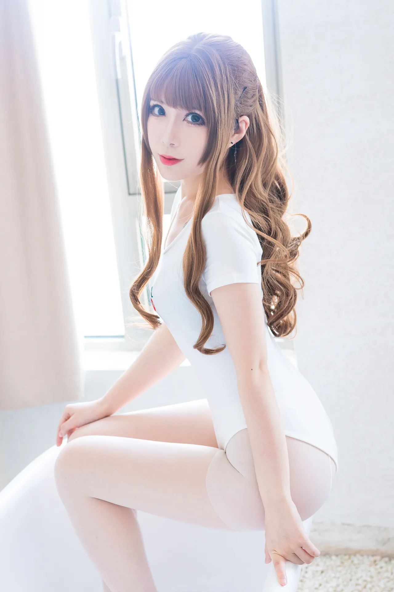 [羊大真人] [34P - 298.22MB] 写真 - 白色樱桃体操服 - 图片 18