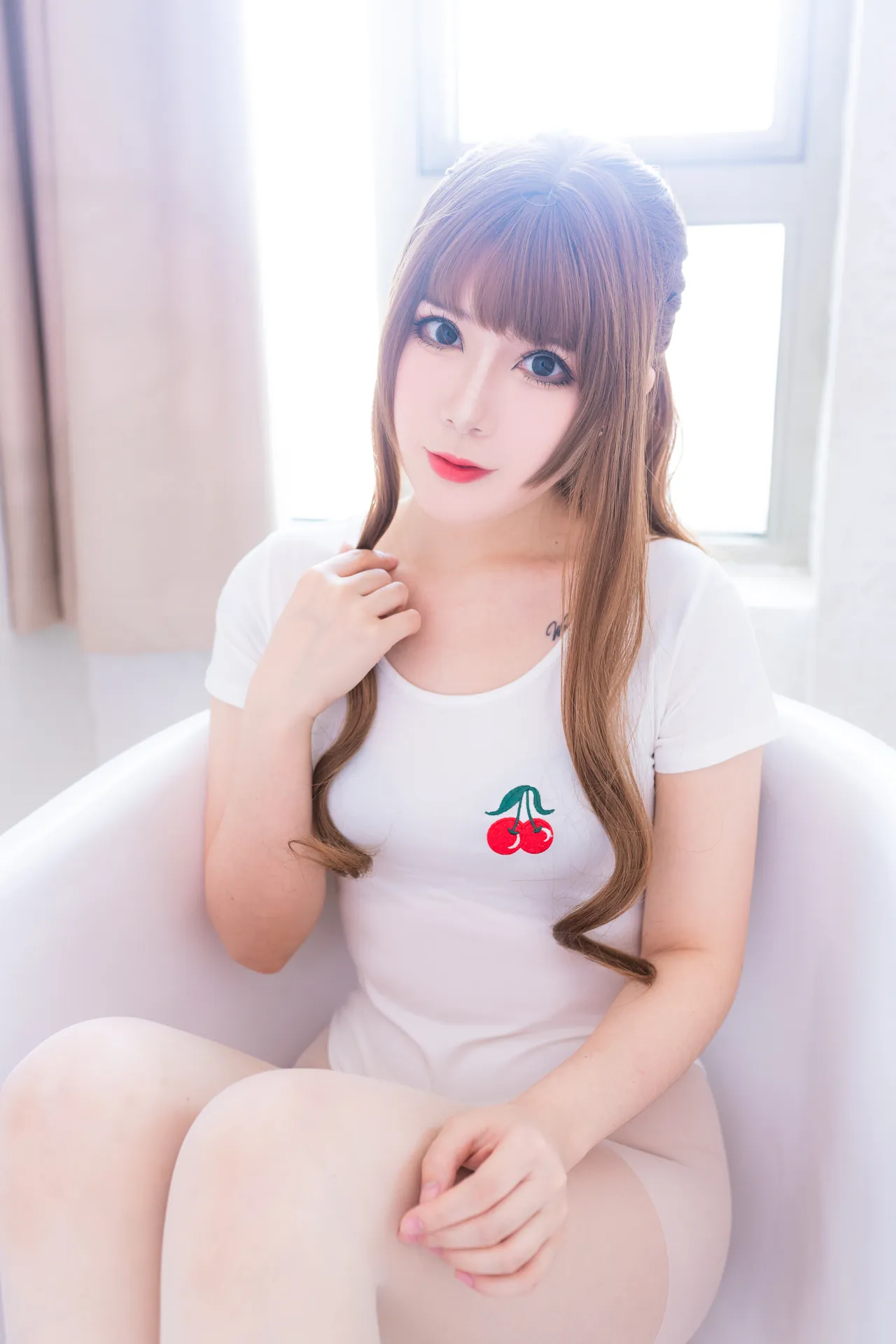 [羊大真人] [34P - 298.22MB] 写真 - 白色樱桃体操服 - 图片 22