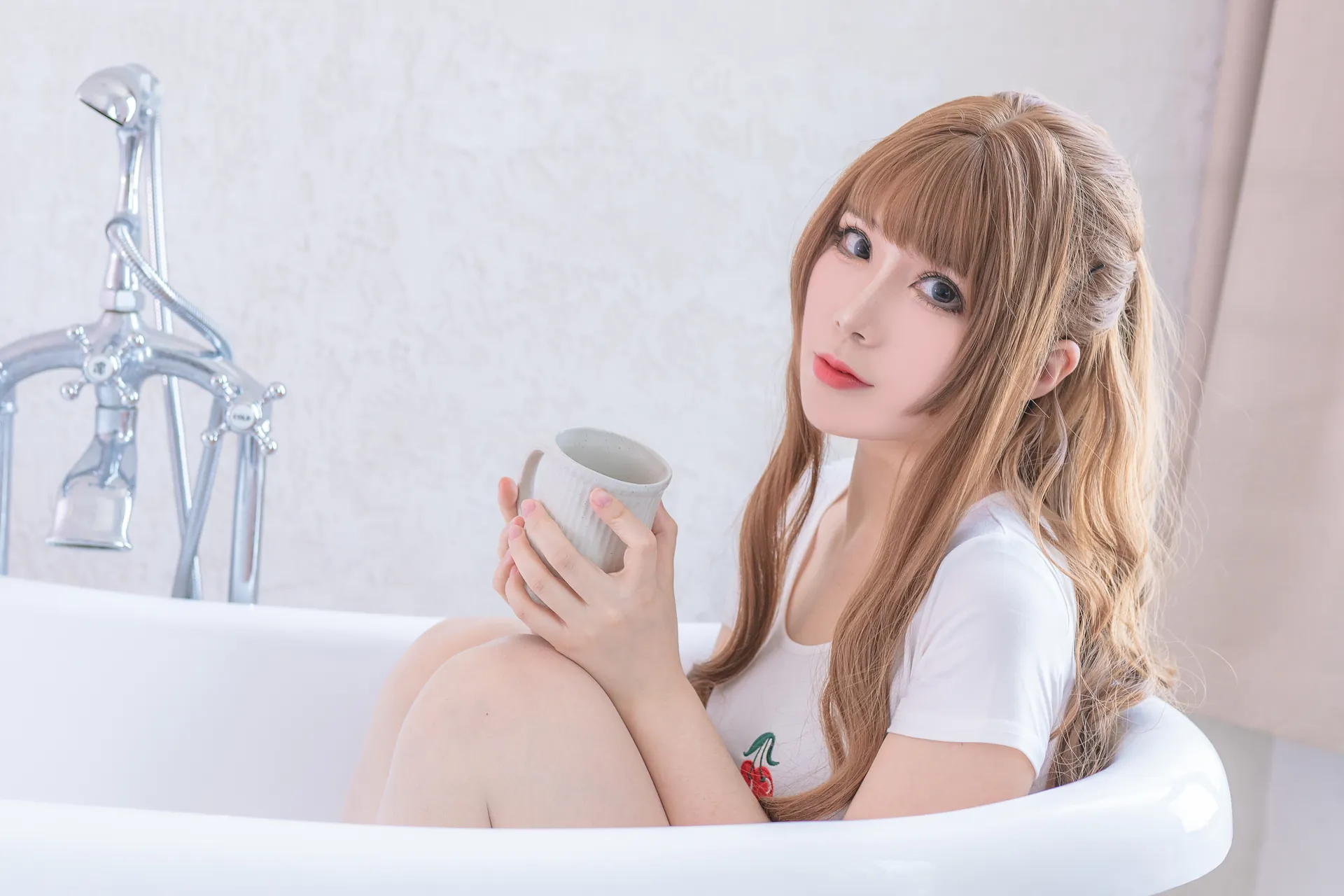 [羊大真人] [34P - 298.22MB] 写真 - 白色樱桃体操服 - 图片 31
