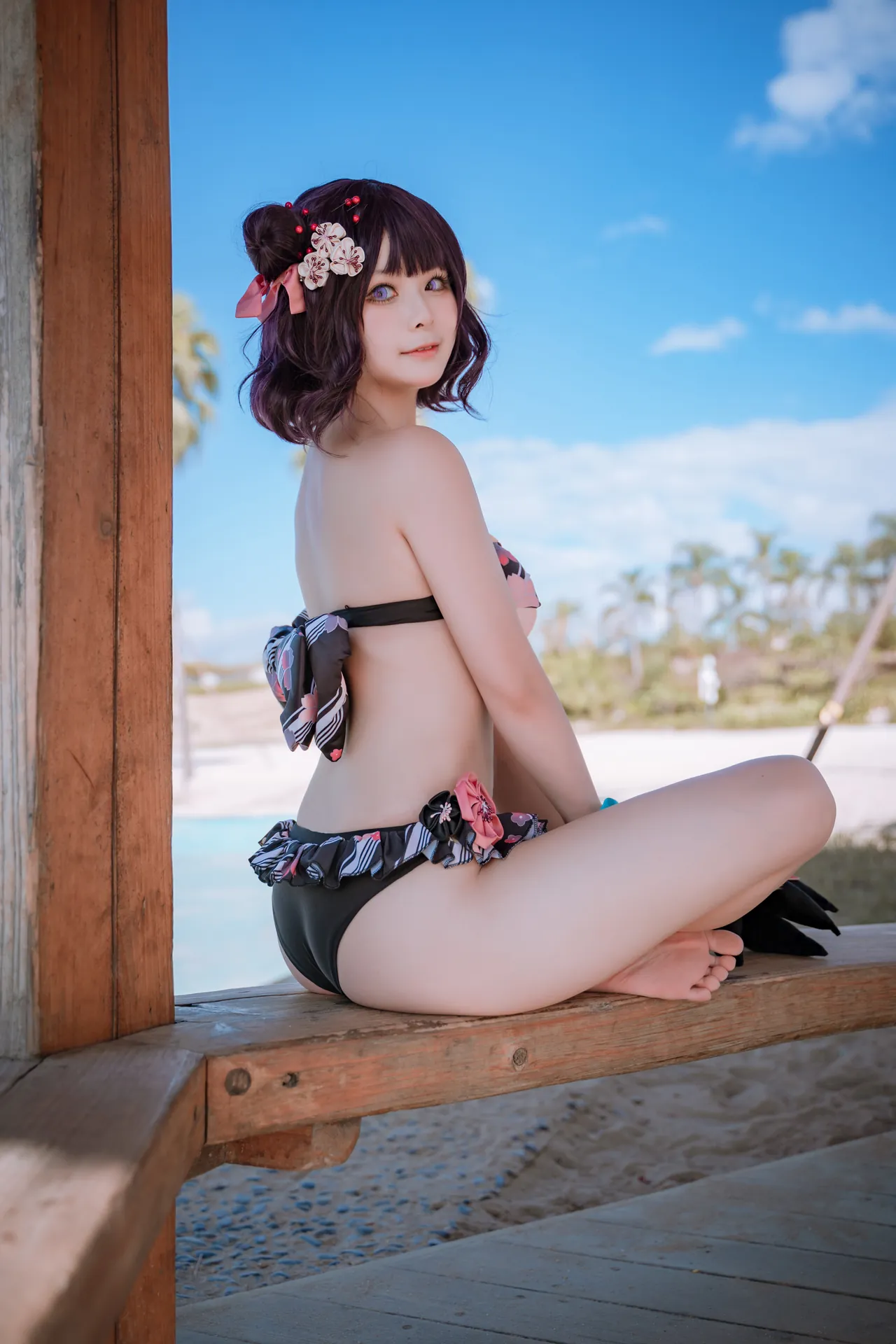 [百合欧皇子] [21P - 172.18MB] Cosplay - 沙滩-4