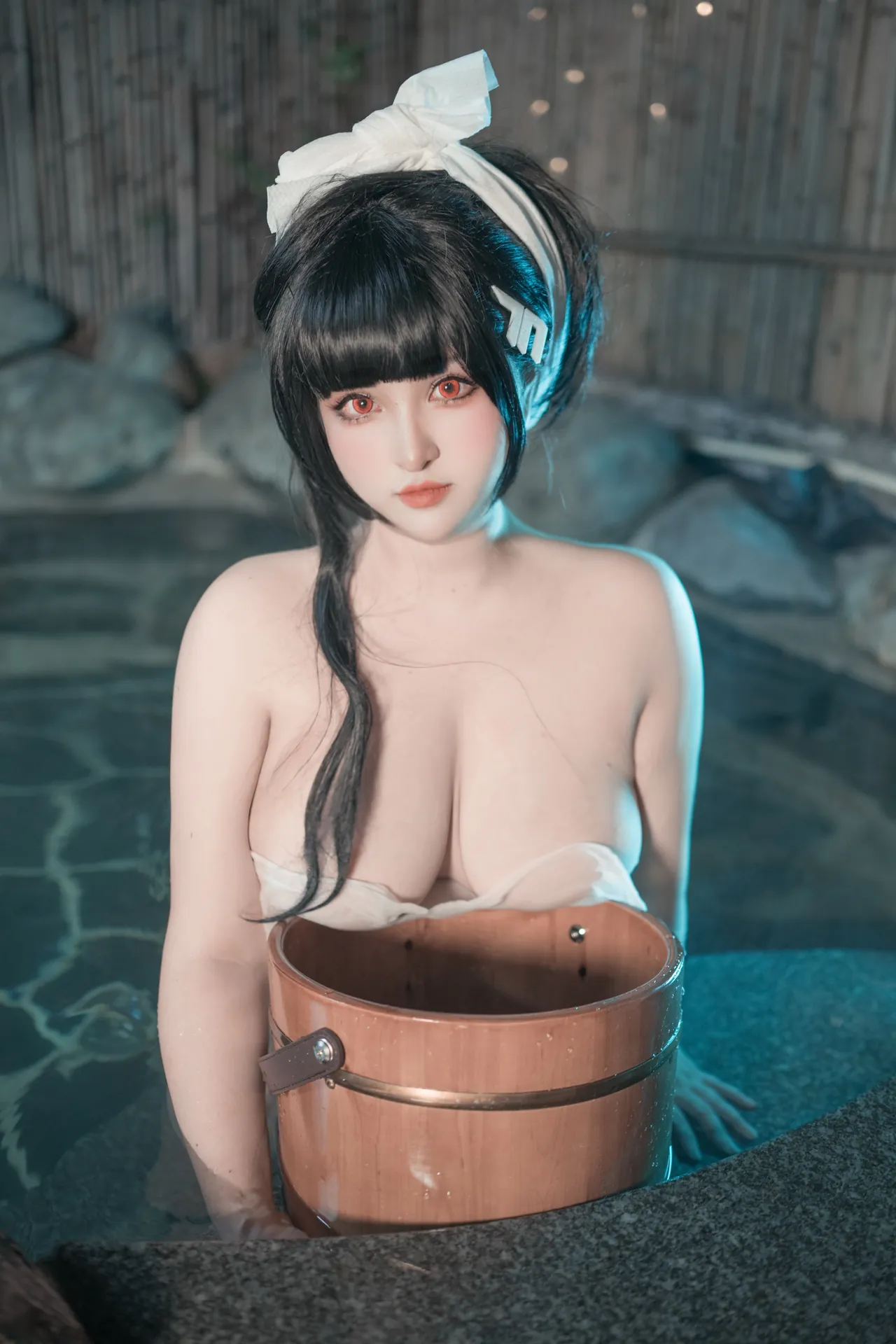 [夏鸽鸽不想起床] [46P+1V - 852.92MB] Cosplay - 温泉假日-3
