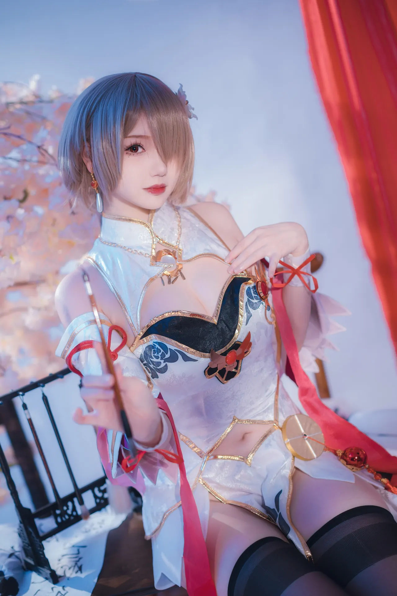 [雪晴Astra] [56P+5V - 390.85MB] 崩坏3 - 丽塔 浣溪沙旗袍 - 图片 34