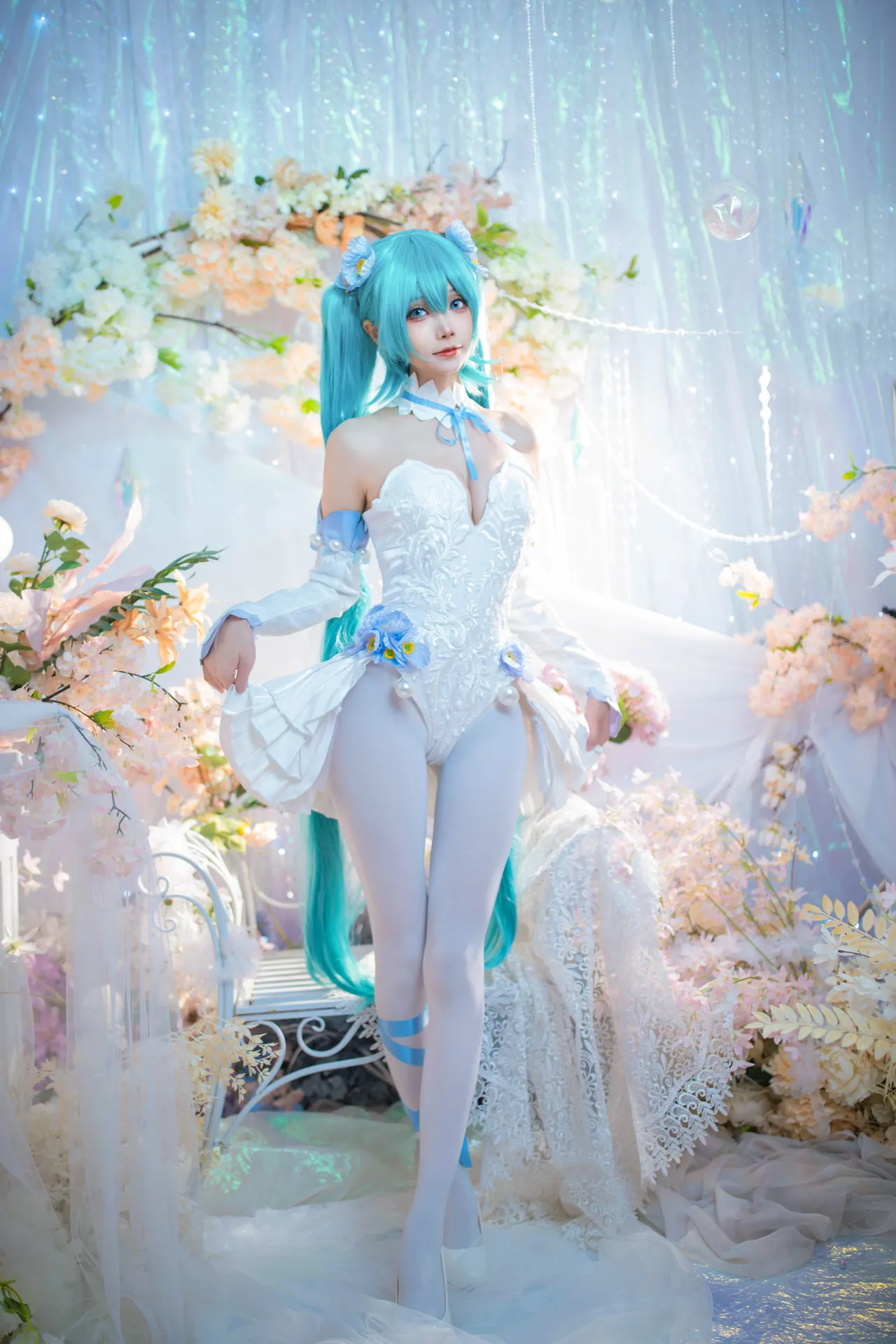 [艾西Aiwest] [42P - 125.5MB] VOCALOID - 初音未来 粉蝶花 - 图片 41