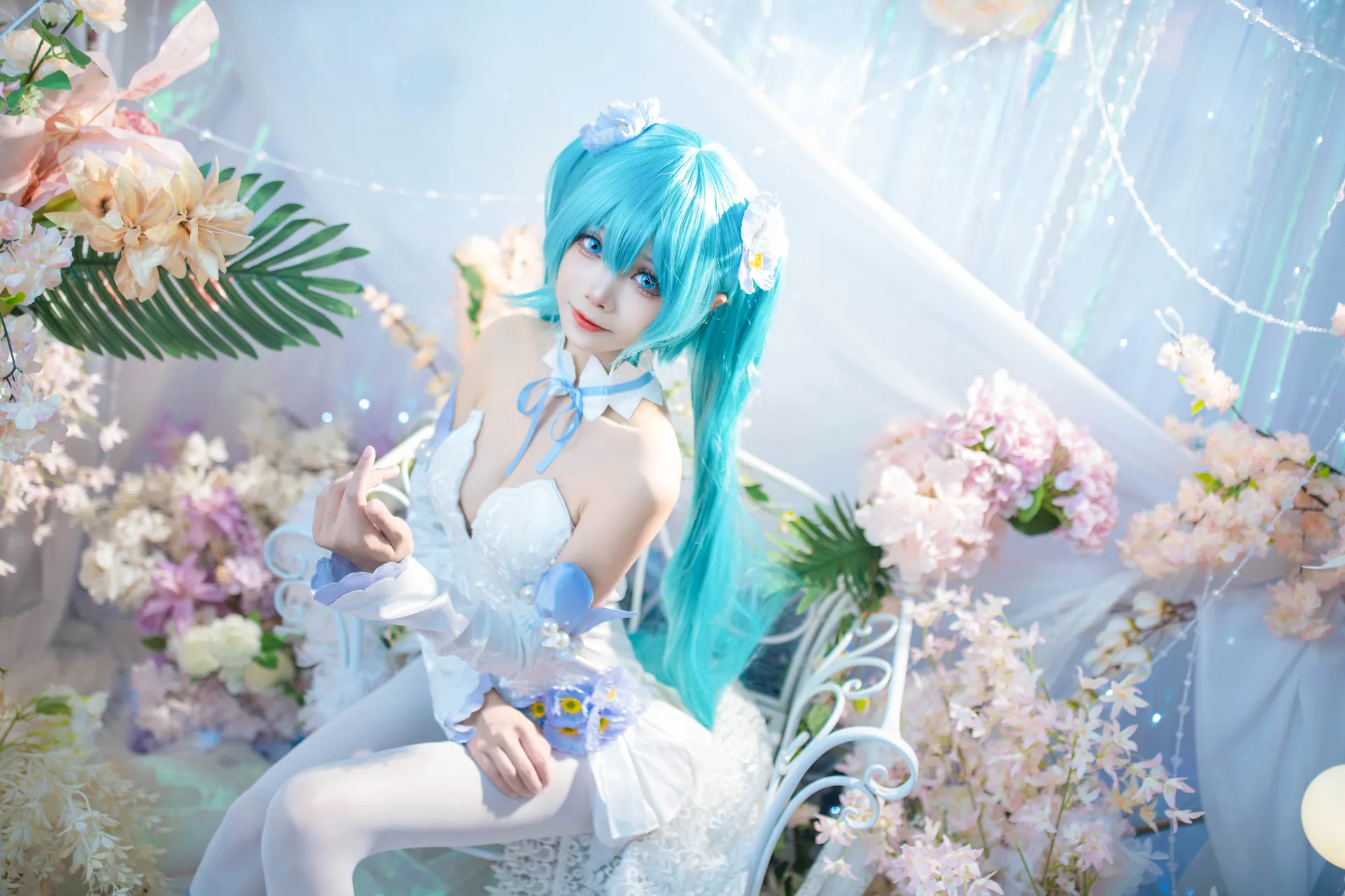 [艾西Aiwest] [42P - 125.5MB] VOCALOID - 初音未来 粉蝶花 - 图片 14