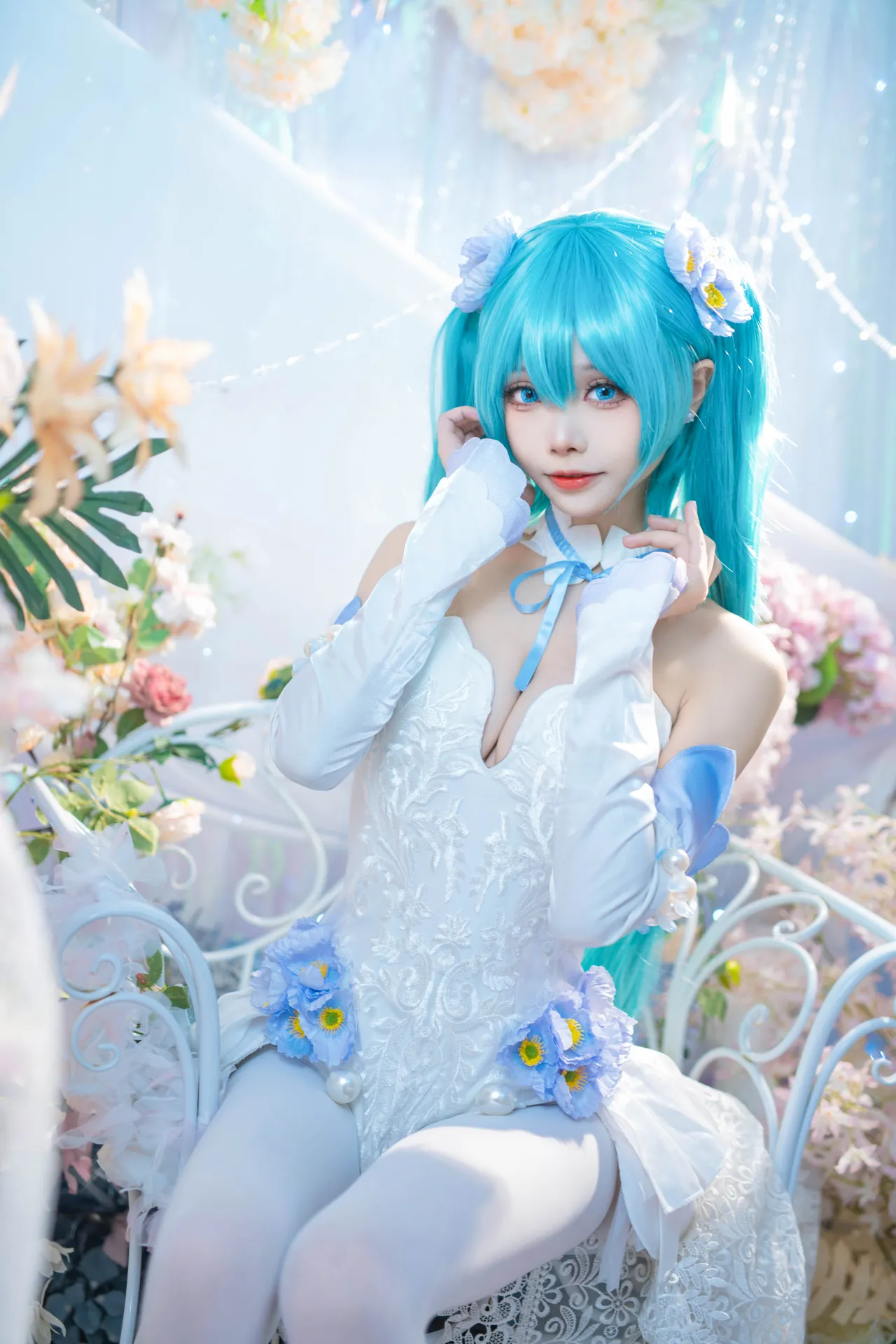 [艾西Aiwest] [42P - 125.5MB] VOCALOID - 初音未来 粉蝶花 - 图片 15