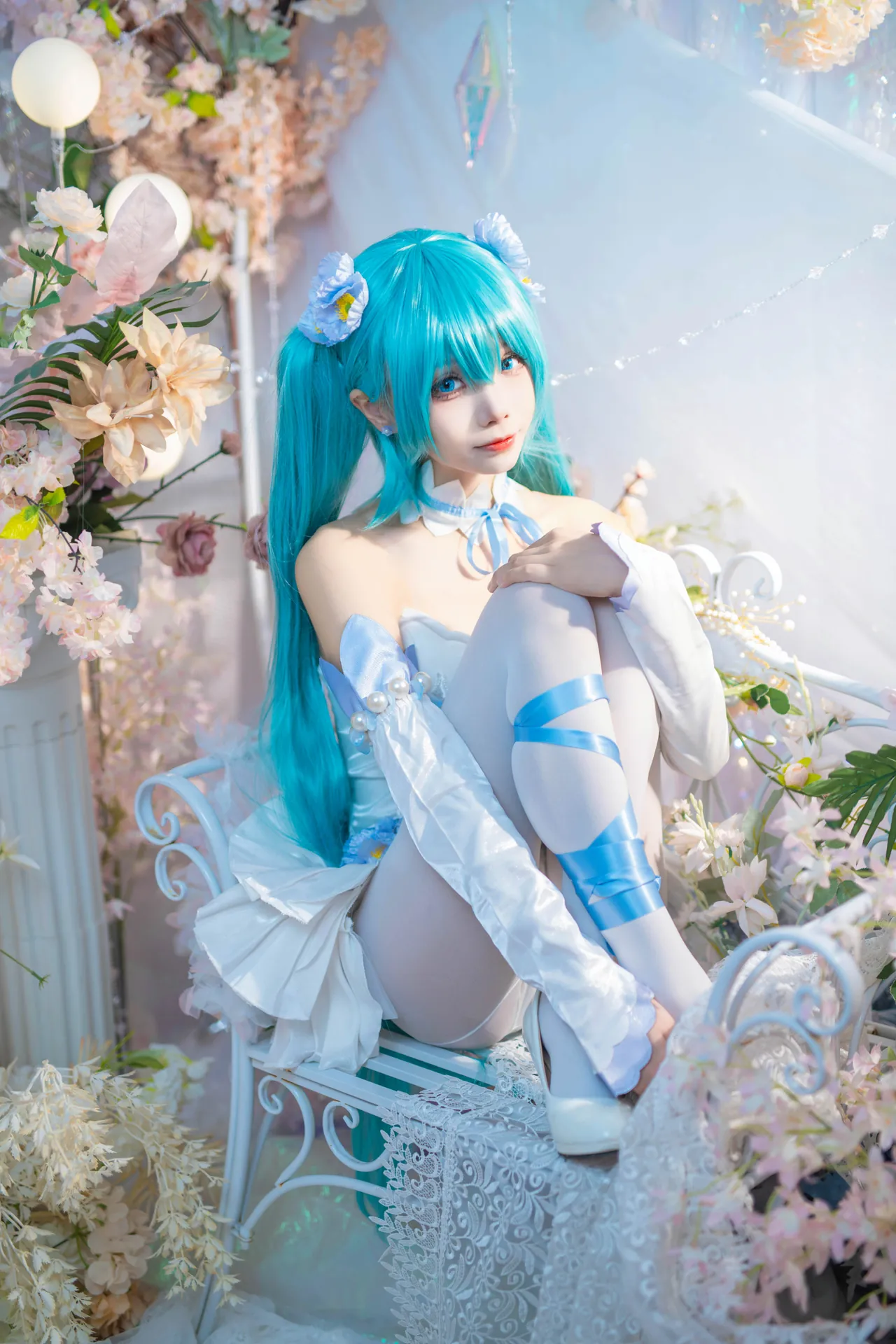 [艾西Aiwest] [42P - 125.5MB] VOCALOID - 初音未来 粉蝶花 - 图片 32