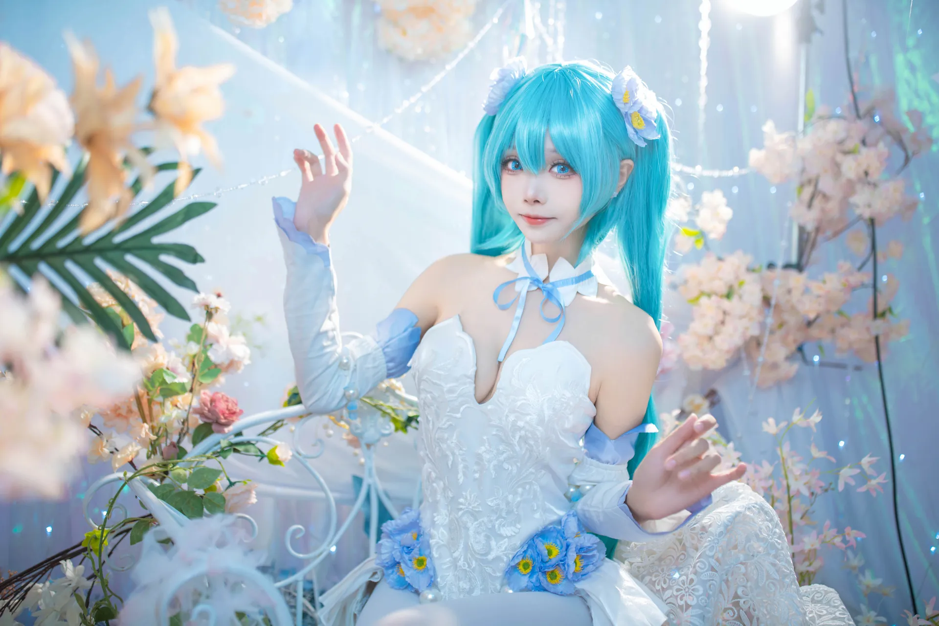 [艾西Aiwest] [42P - 125.5MB] VOCALOID - 初音未来 粉蝶花 - 图片 22