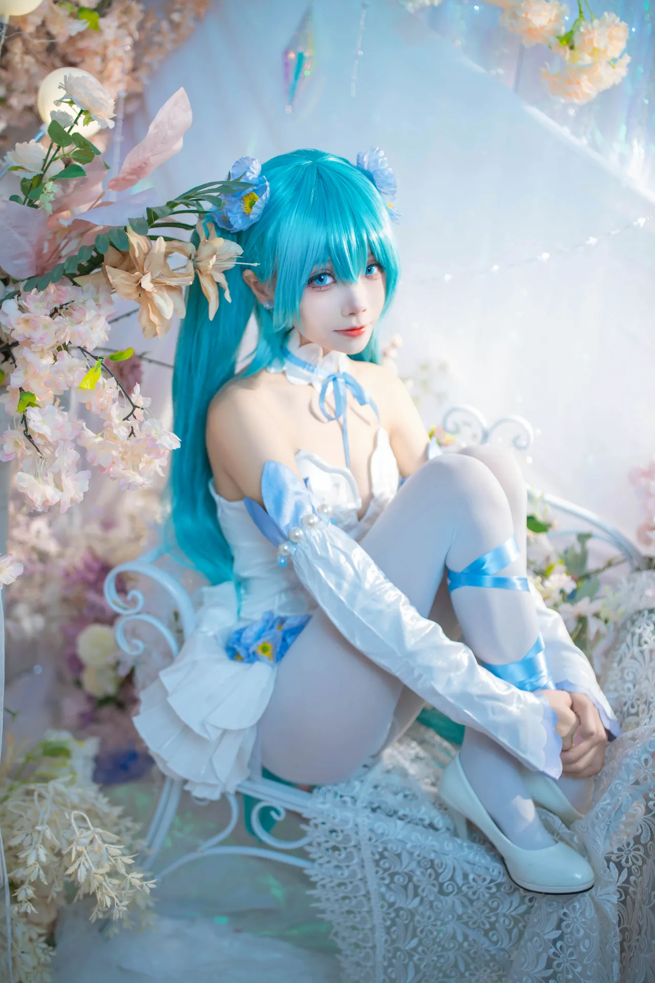 [艾西Aiwest] [42P - 125.5MB] VOCALOID - 初音未来 粉蝶花 - 图片 30