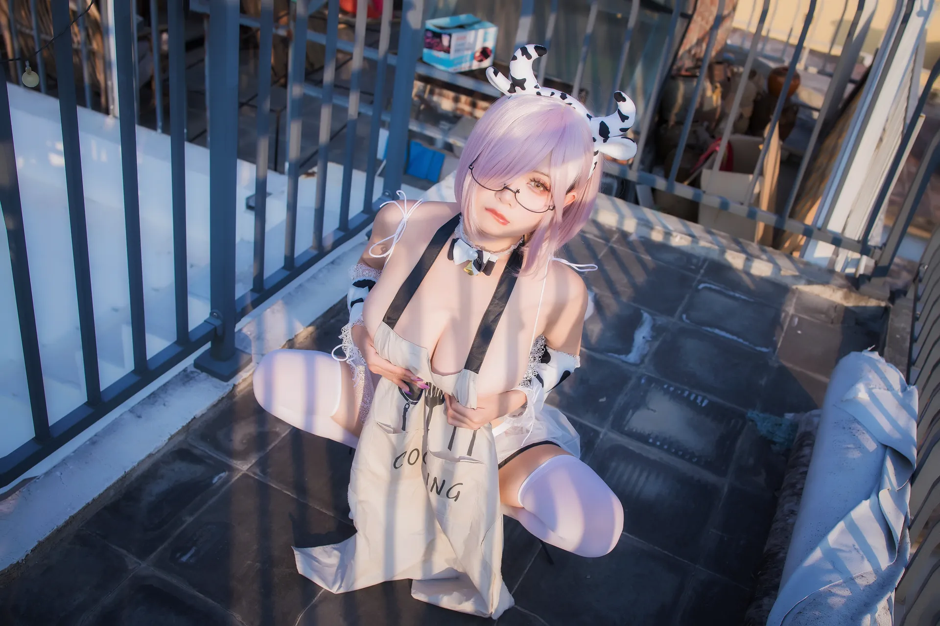 [末夜787] [64P+4V - 1694.11MB] Cosplay - 牛牛厨娘 - 图片 43