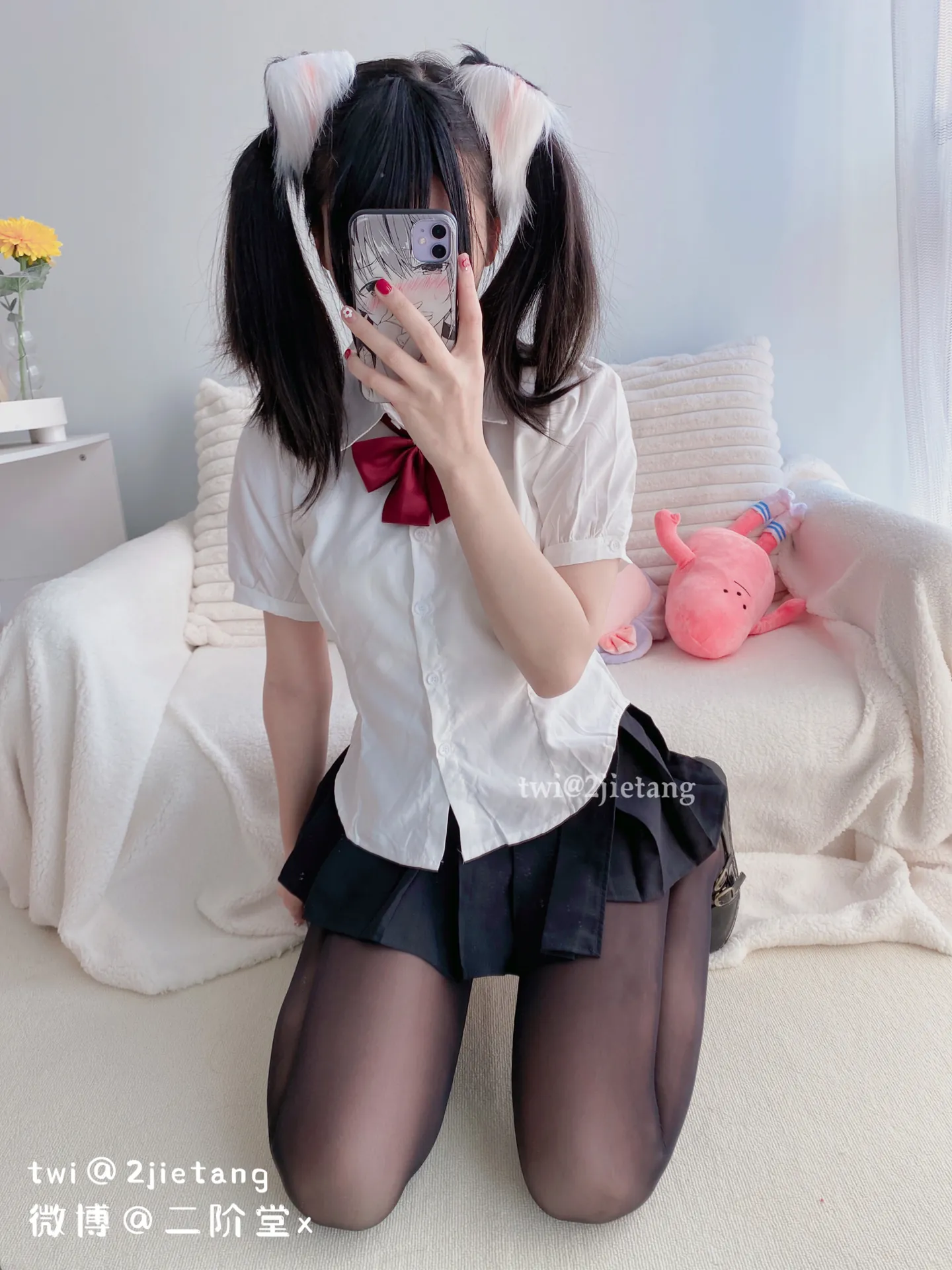 [二阶堂] [122P+1V - 156.15MB] 写真 - 猫儿黑丝-3
