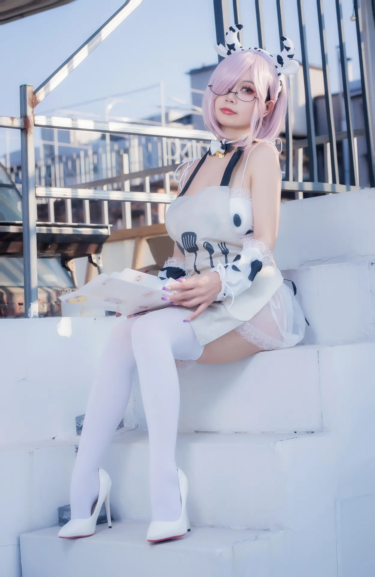 [末夜787] [64P+4V - 1694.11MB] Cosplay - 牛牛厨娘 - 图片 18