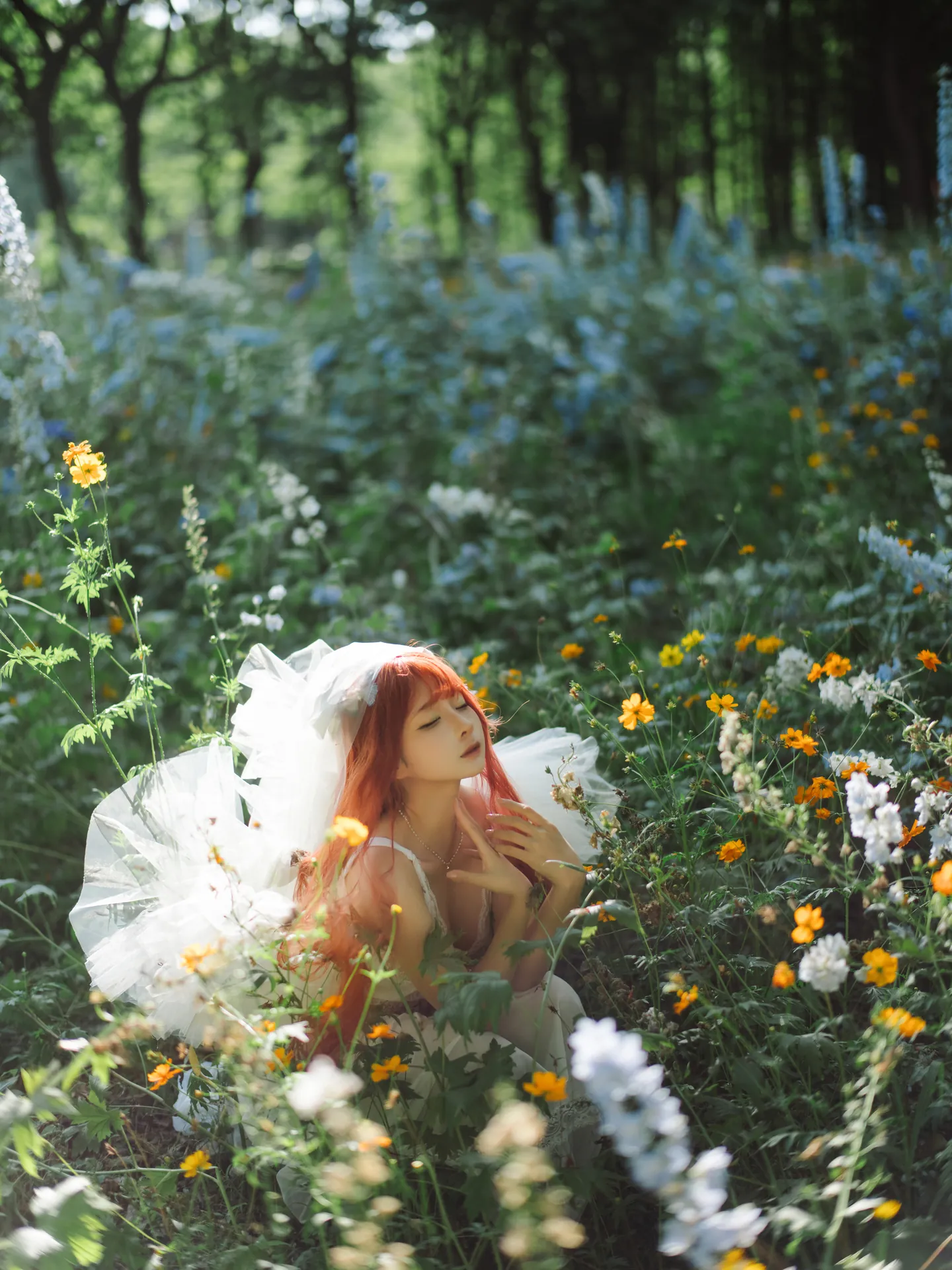 [蠢沫沫] [67P - 901.81MB] 写真 - 花丛婚纱 - 图片 35