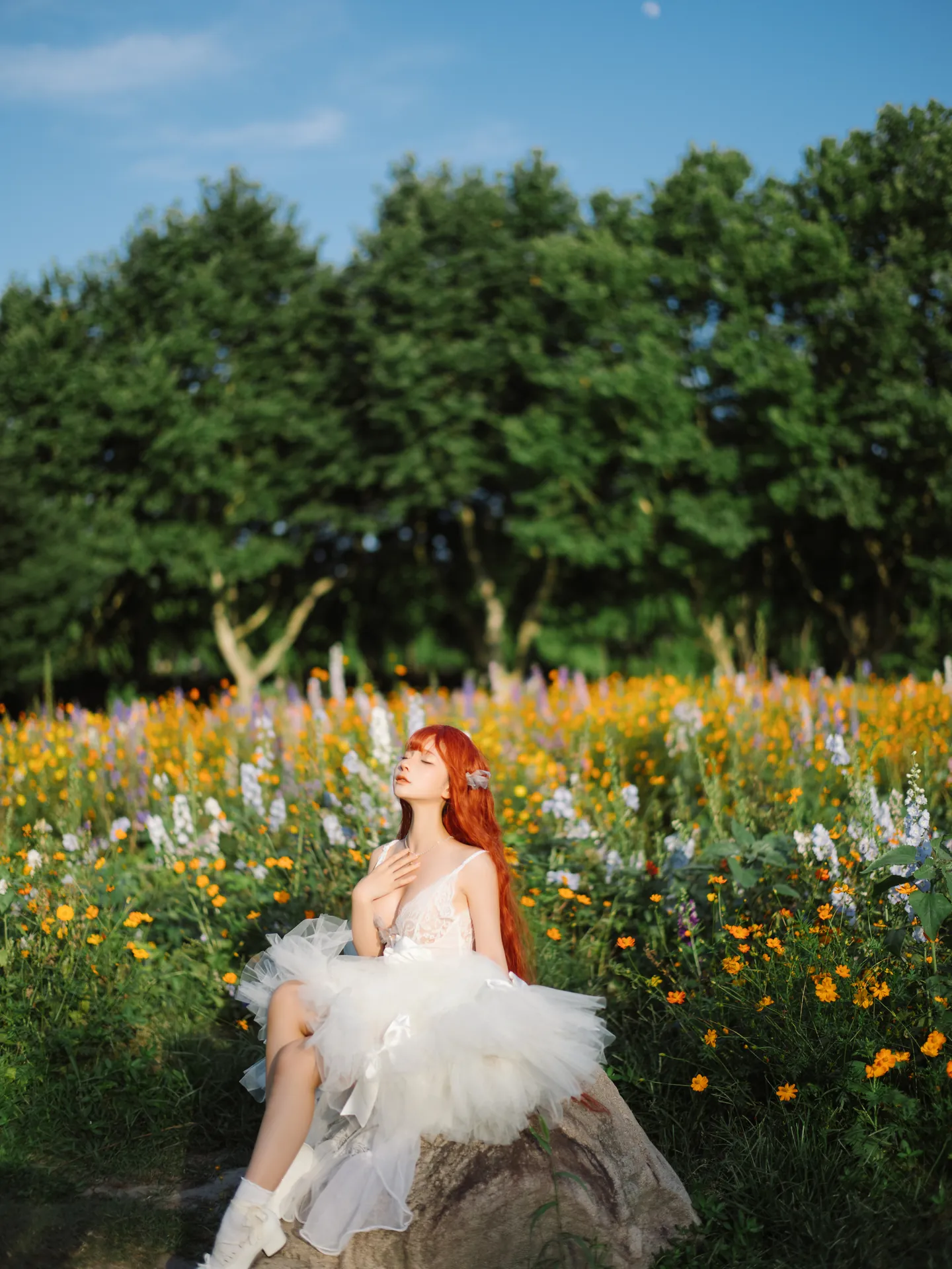 [蠢沫沫] [67P - 901.81MB] 写真 - 花丛婚纱 - 图片 43