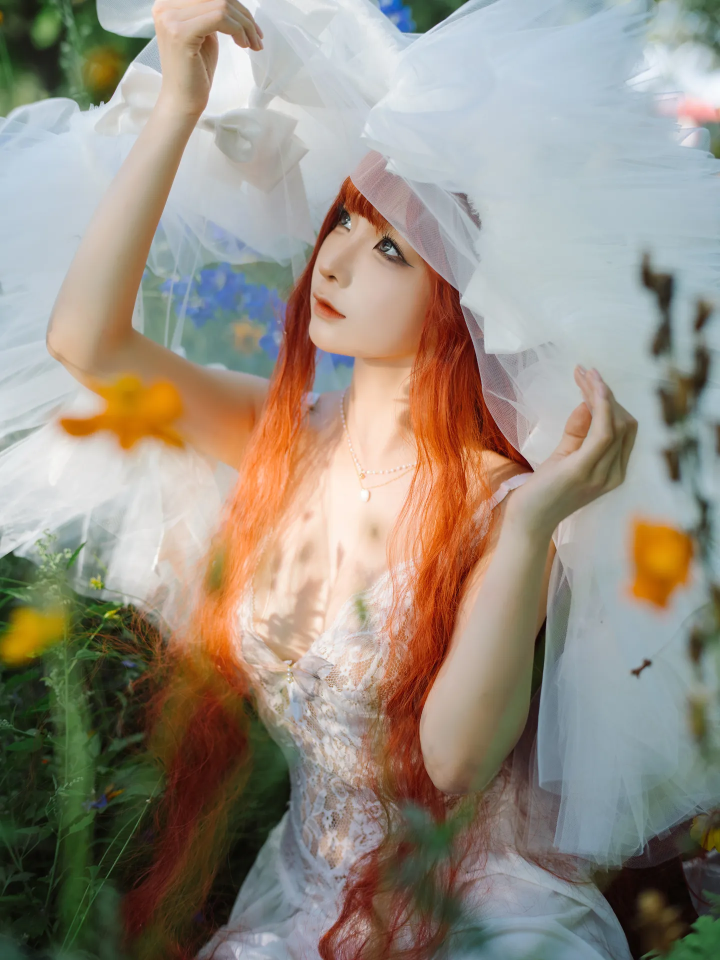 [蠢沫沫] [67P - 901.81MB] 写真 - 花丛婚纱 - 图片 40
