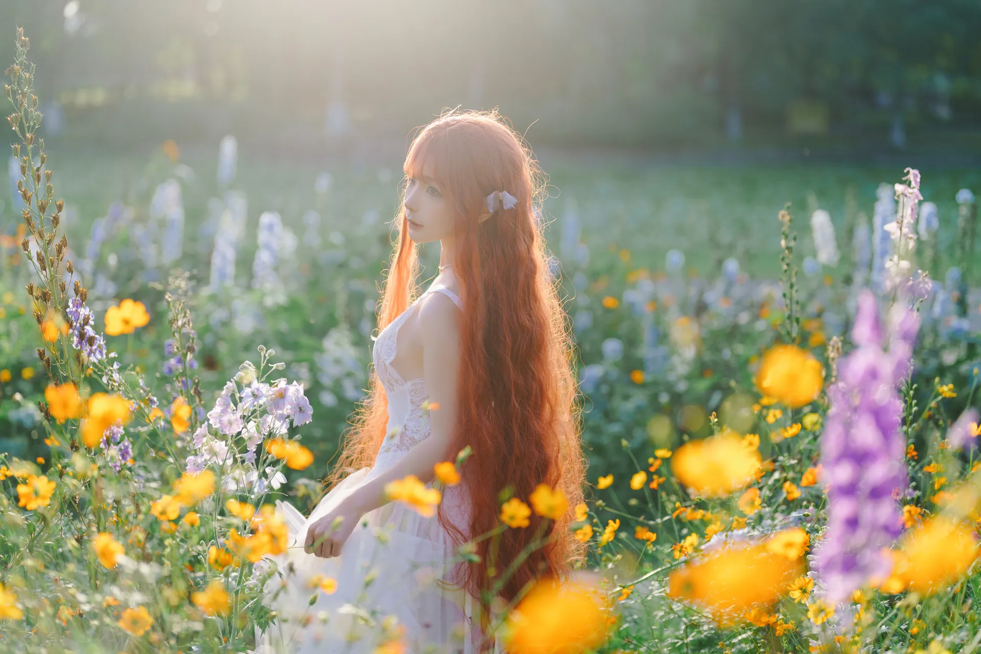 [蠢沫沫] [67P - 901.81MB] 写真 - 花丛婚纱 - 图片 27