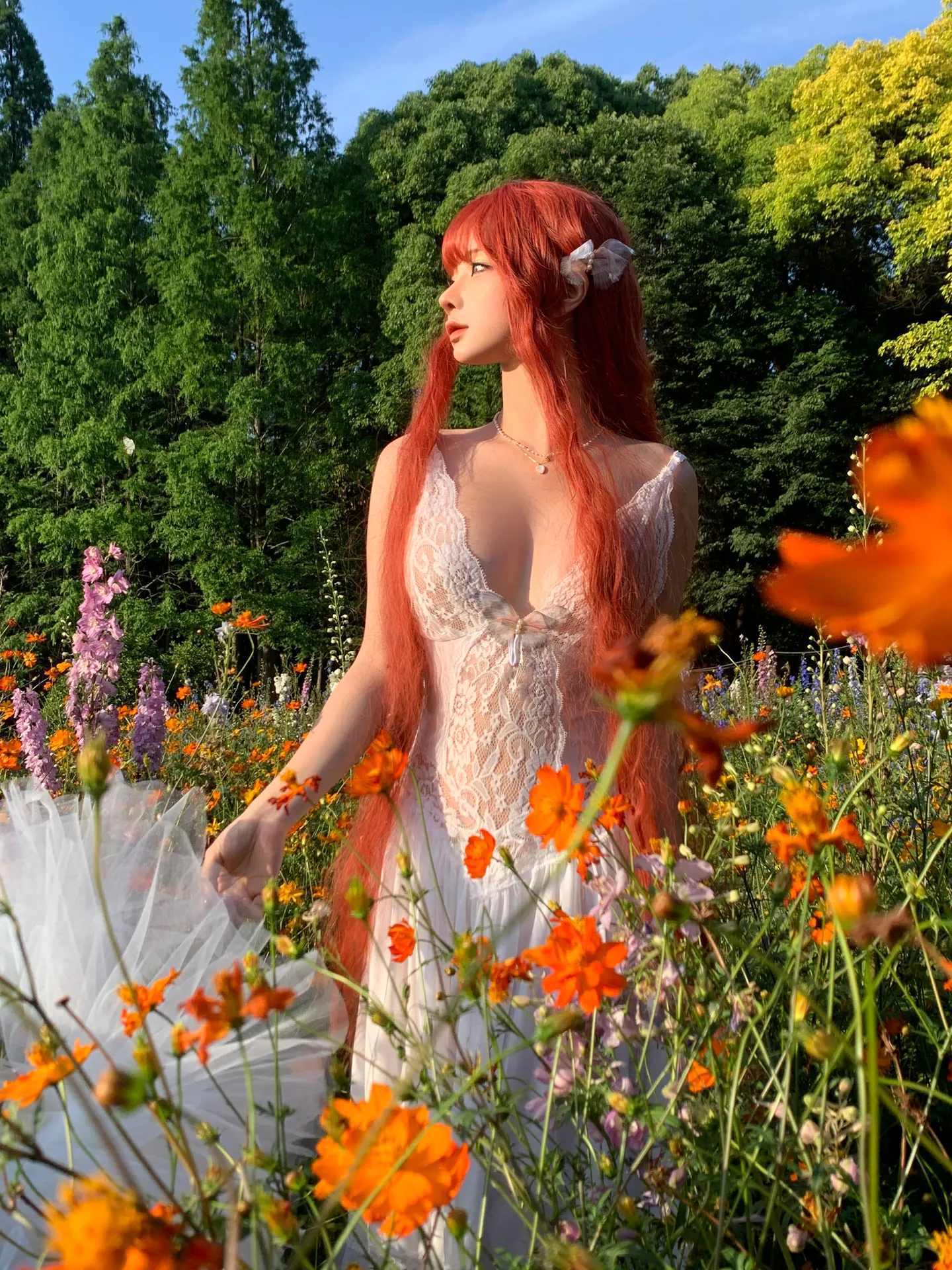 [蠢沫沫] [67P - 901.81MB] 写真 - 花丛婚纱 - 图片 52