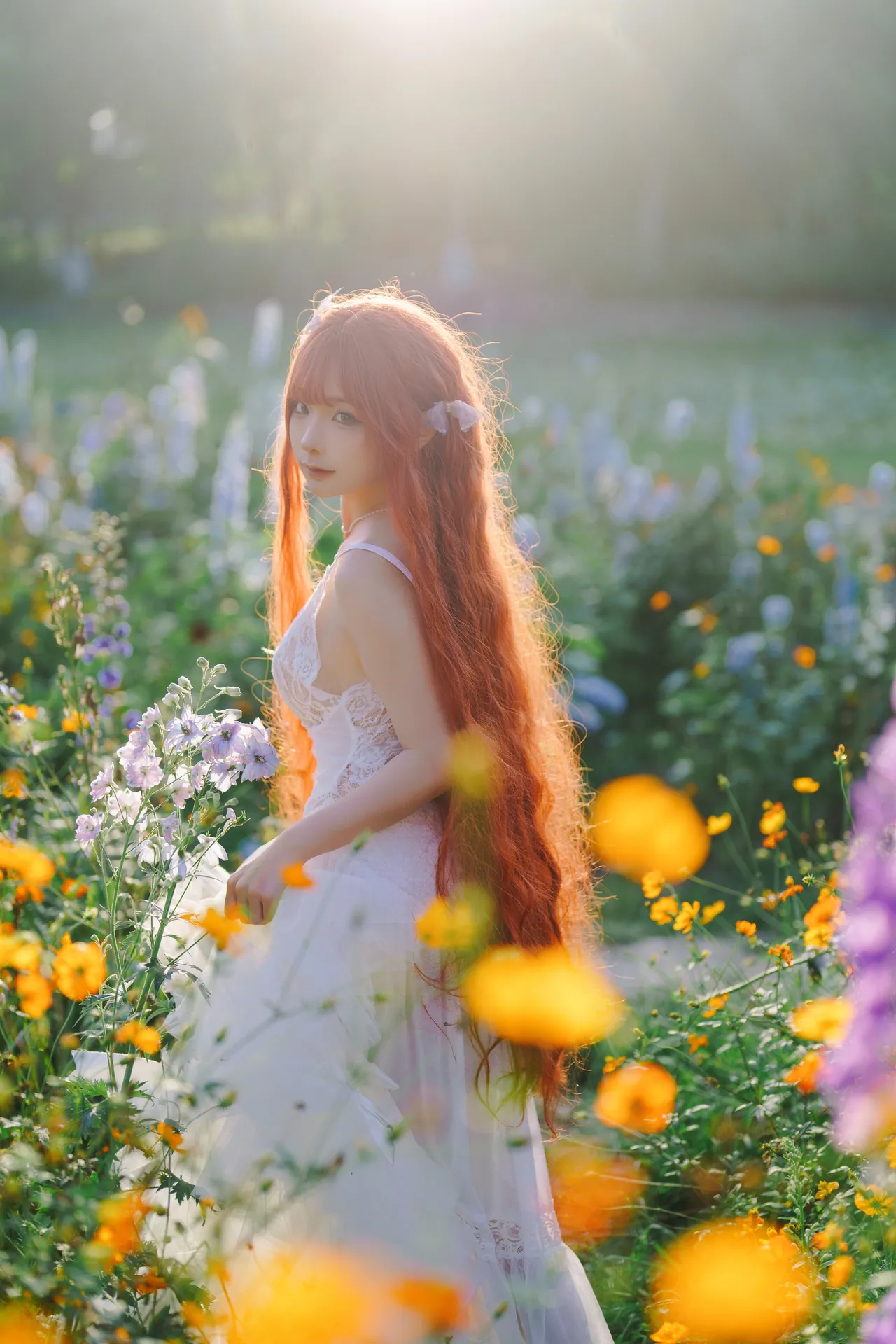 [蠢沫沫] [67P - 901.81MB] 写真 - 花丛婚纱 - 图片 26