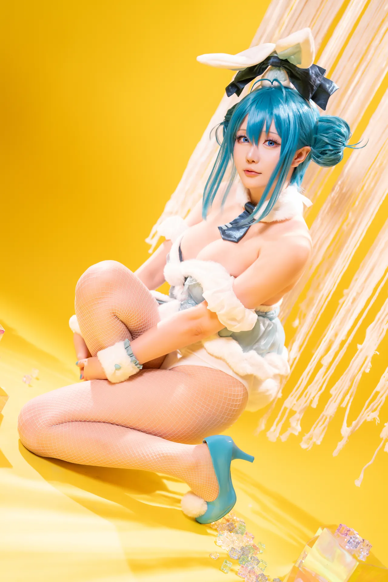 [星之迟迟] [77P+1V - 625.47MB] VOCALOID - 初音未来 白兔女郎 - 图片 24
