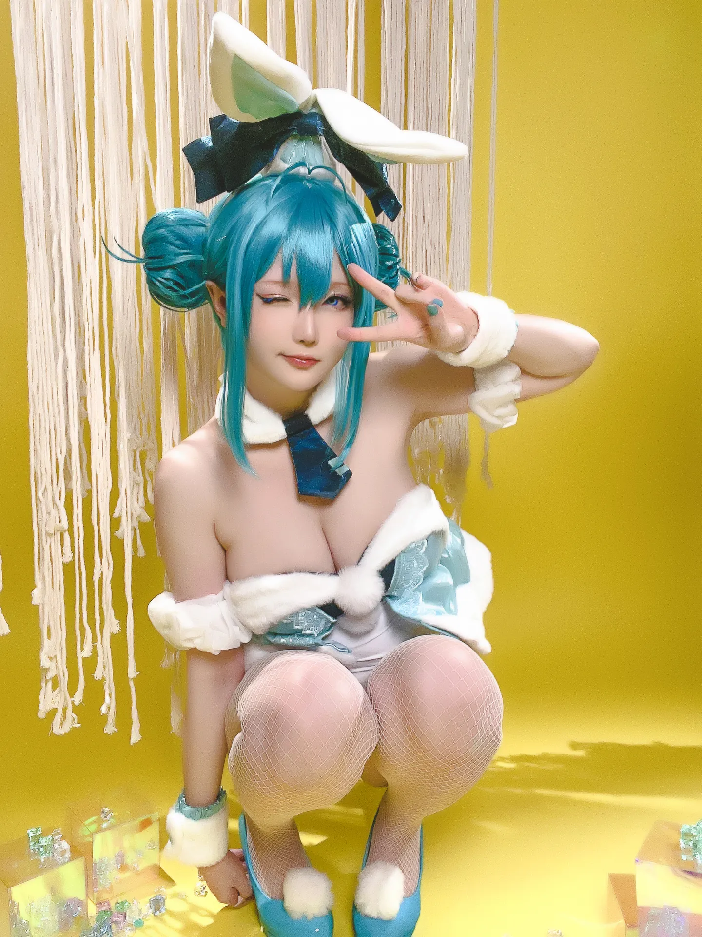 [星之迟迟] [77P+1V - 625.47MB] VOCALOID - 初音未来 白兔女郎 - 图片 69