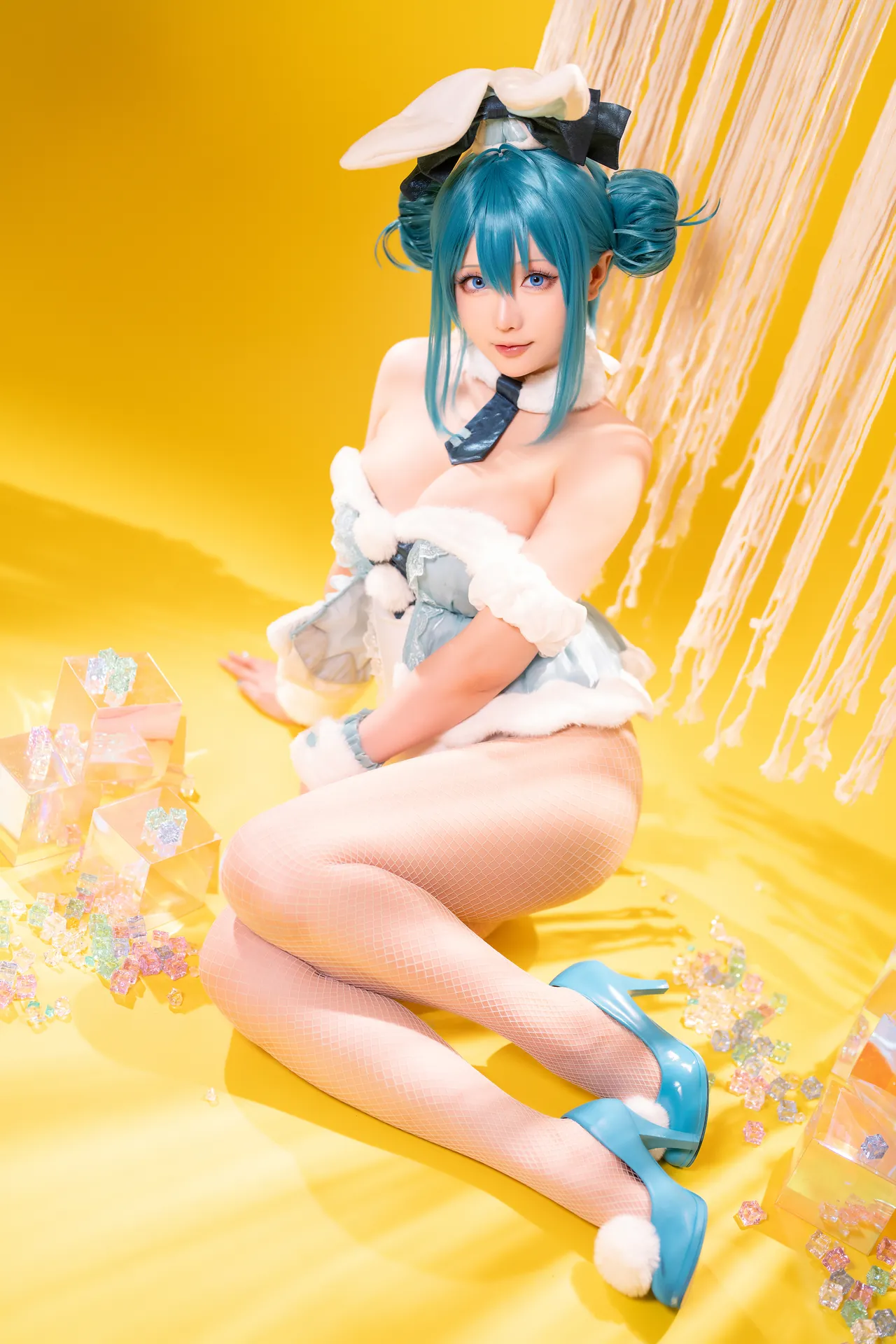 [星之迟迟] [77P+1V - 625.47MB] VOCALOID - 初音未来 白兔女郎 - 图片 25