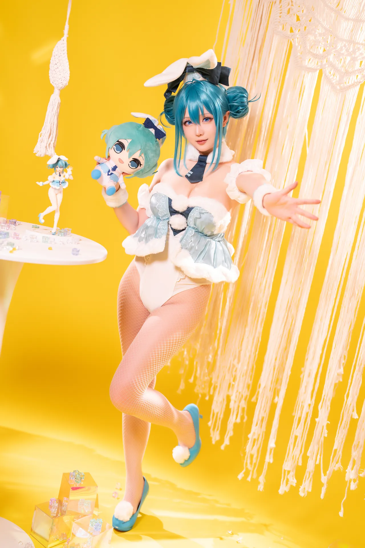 [星之迟迟] [77P+1V - 625.47MB] VOCALOID - 初音未来 白兔女郎 - 图片 17