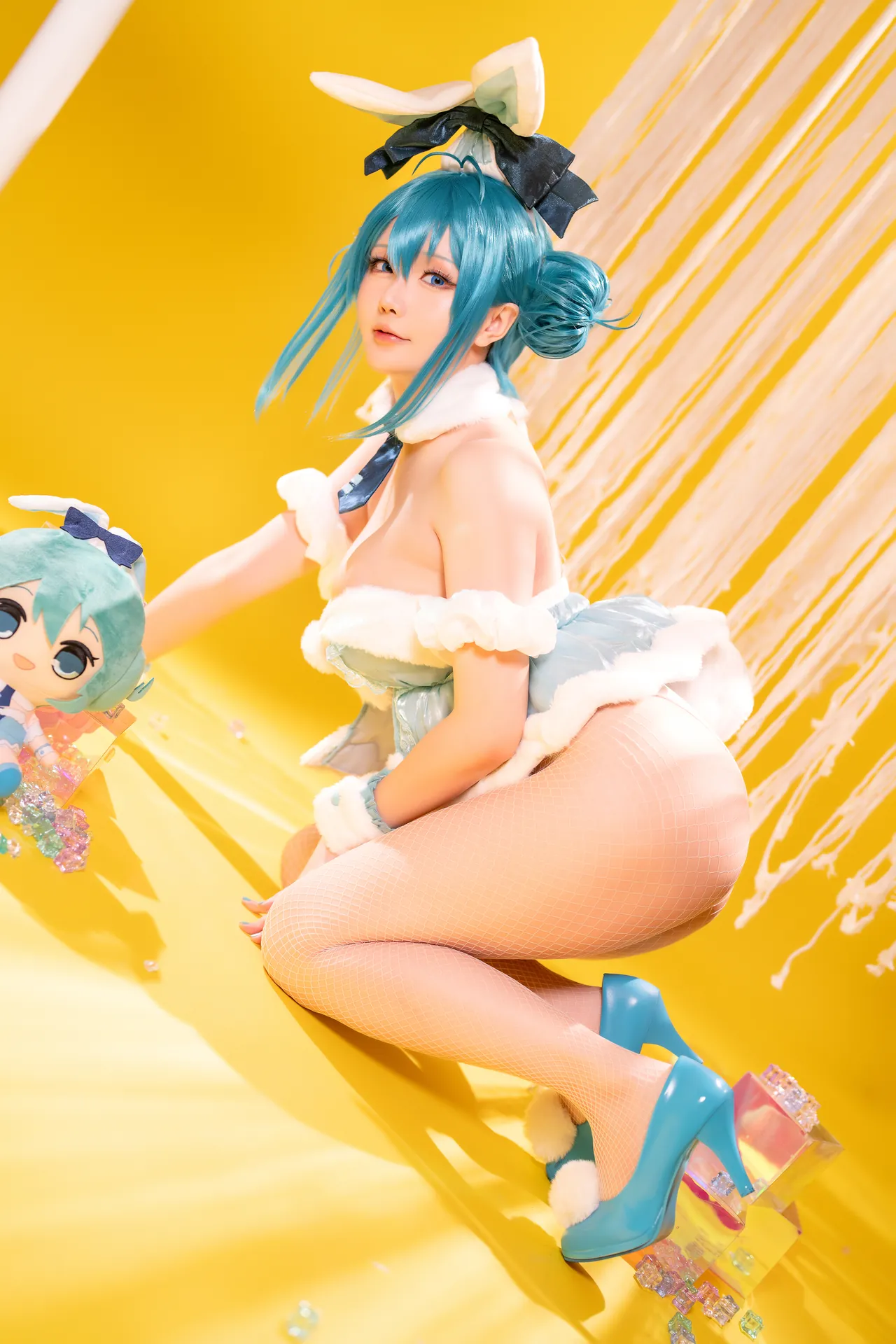 [星之迟迟] [77P+1V - 625.47MB] VOCALOID - 初音未来 白兔女郎 - 图片 39