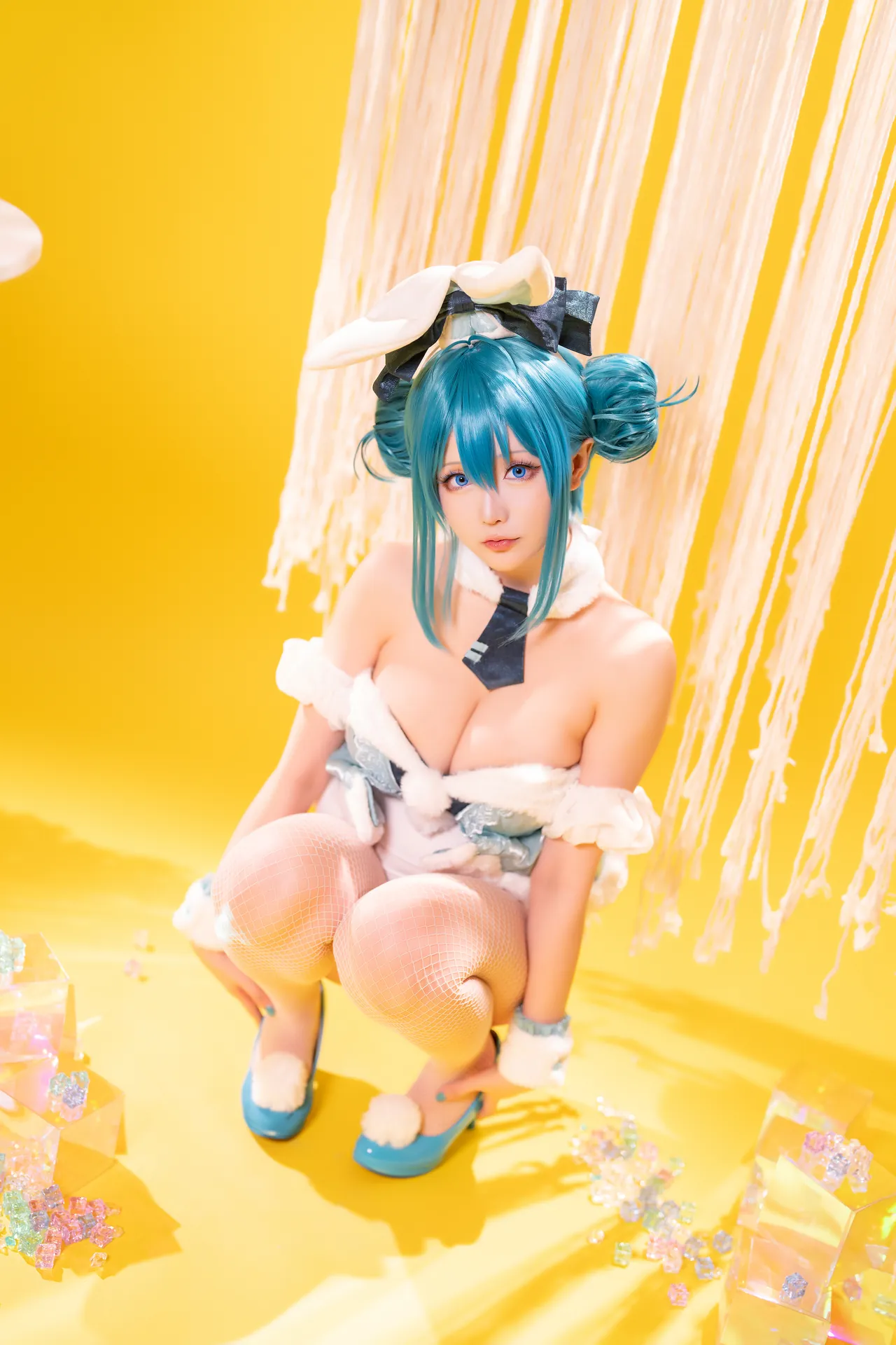 [星之迟迟] [77P+1V - 625.47MB] VOCALOID - 初音未来 白兔女郎 - 图片 20