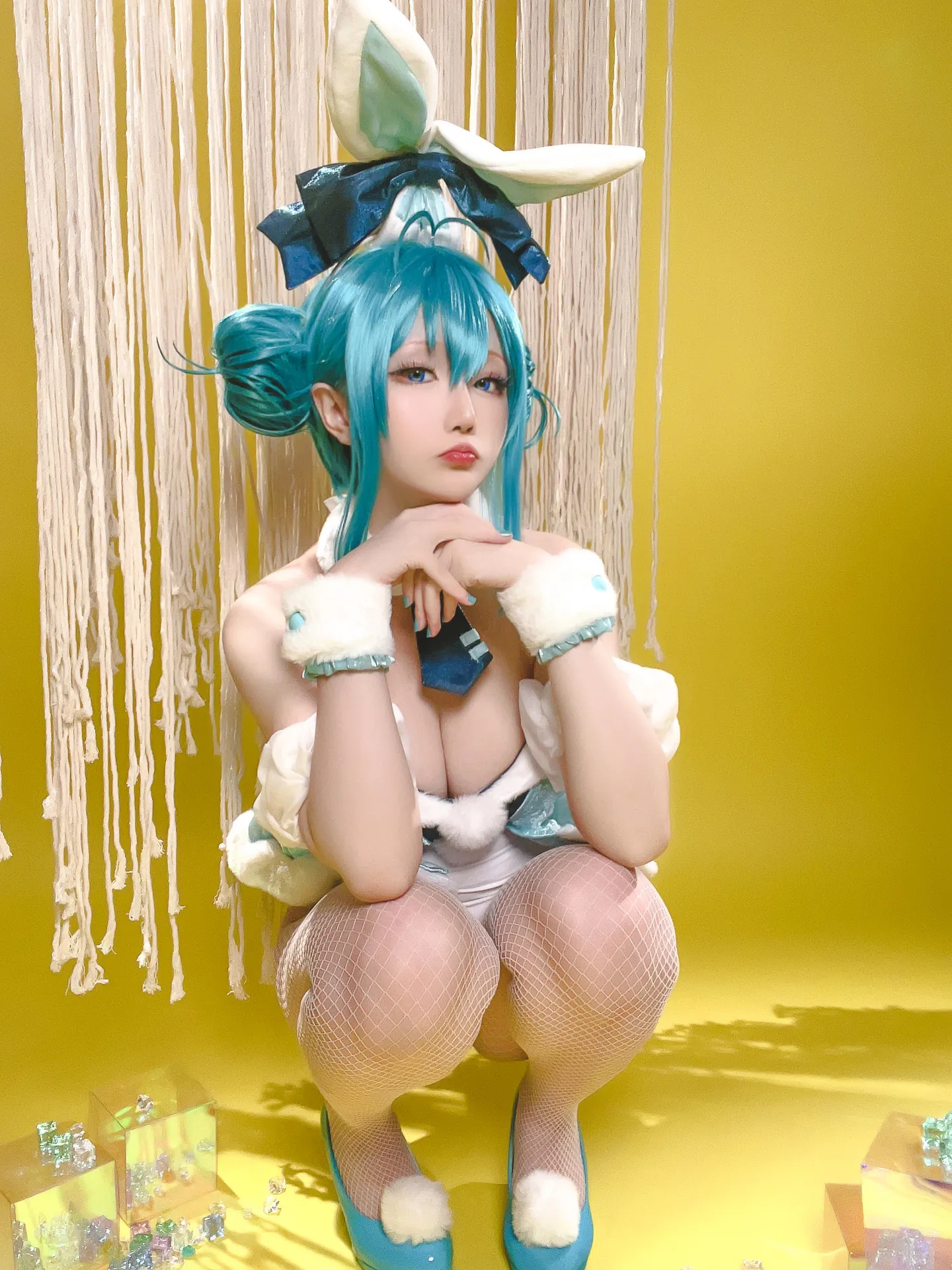 [星之迟迟] [77P+1V - 625.47MB] VOCALOID - 初音未来 白兔女郎 - 图片 67