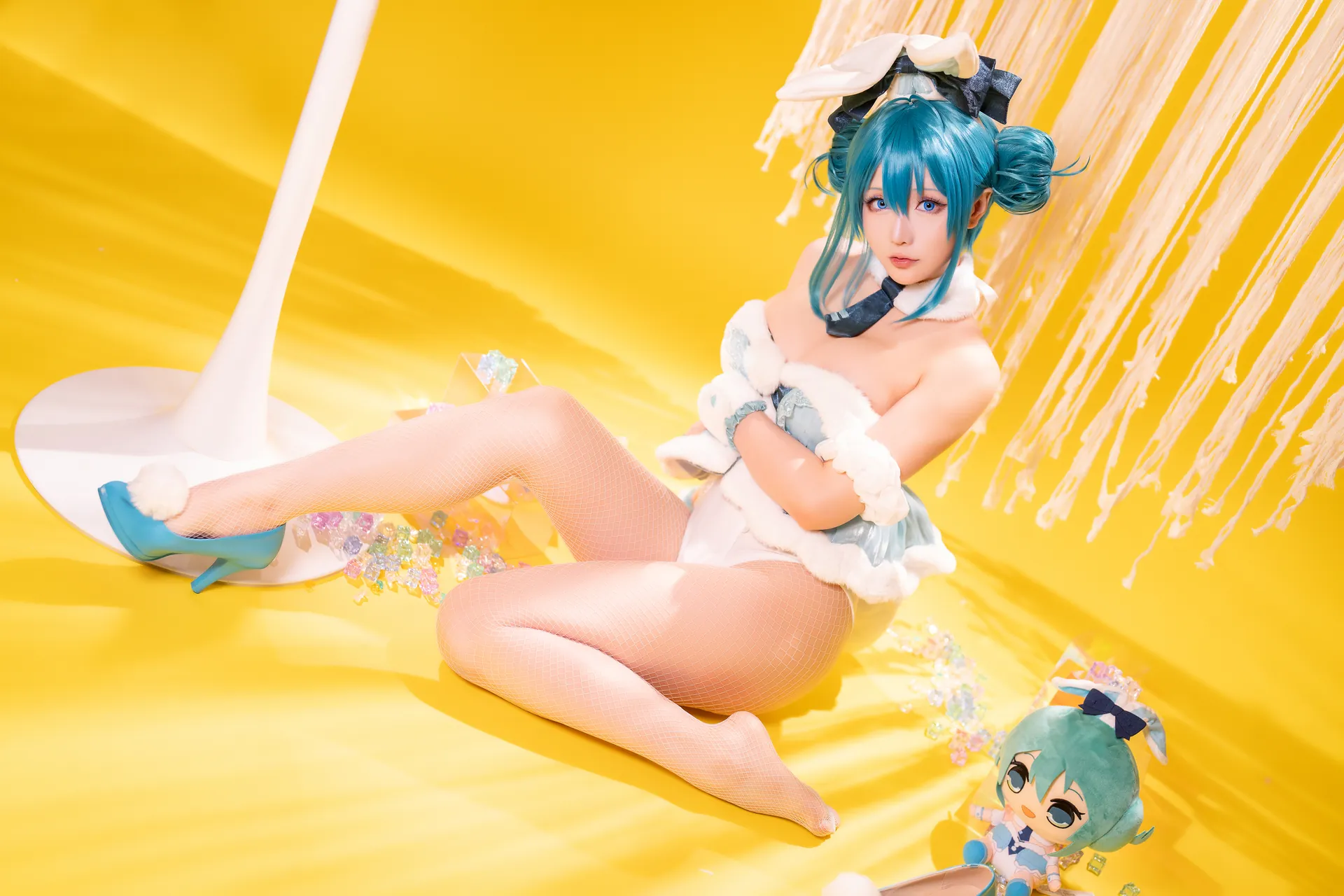 [星之迟迟] [77P+1V - 625.47MB] VOCALOID - 初音未来 白兔女郎 - 图片 35