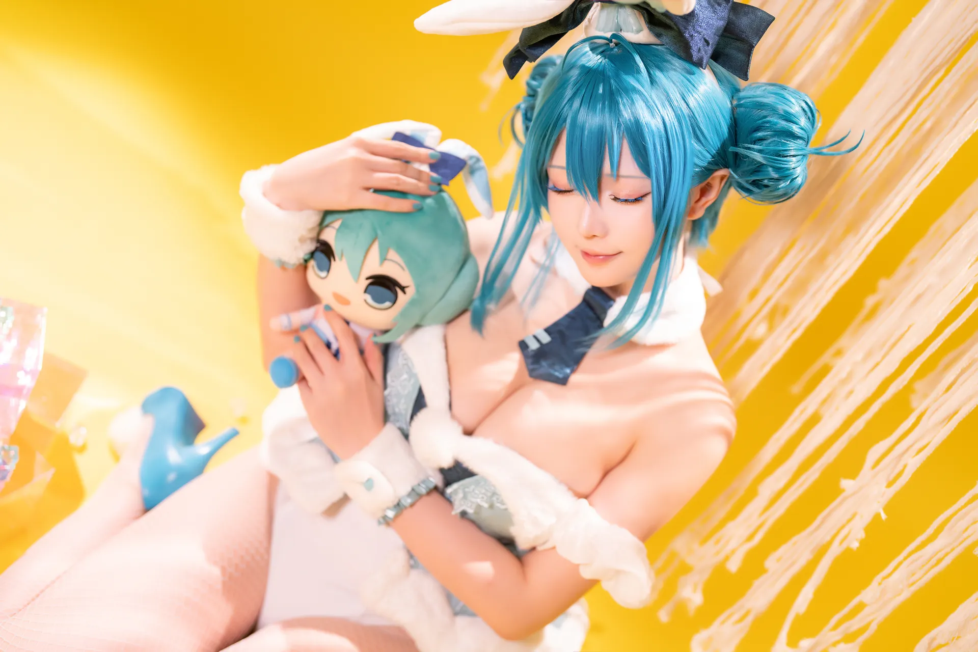 [星之迟迟] [77P+1V - 625.47MB] VOCALOID - 初音未来 白兔女郎 - 图片 38