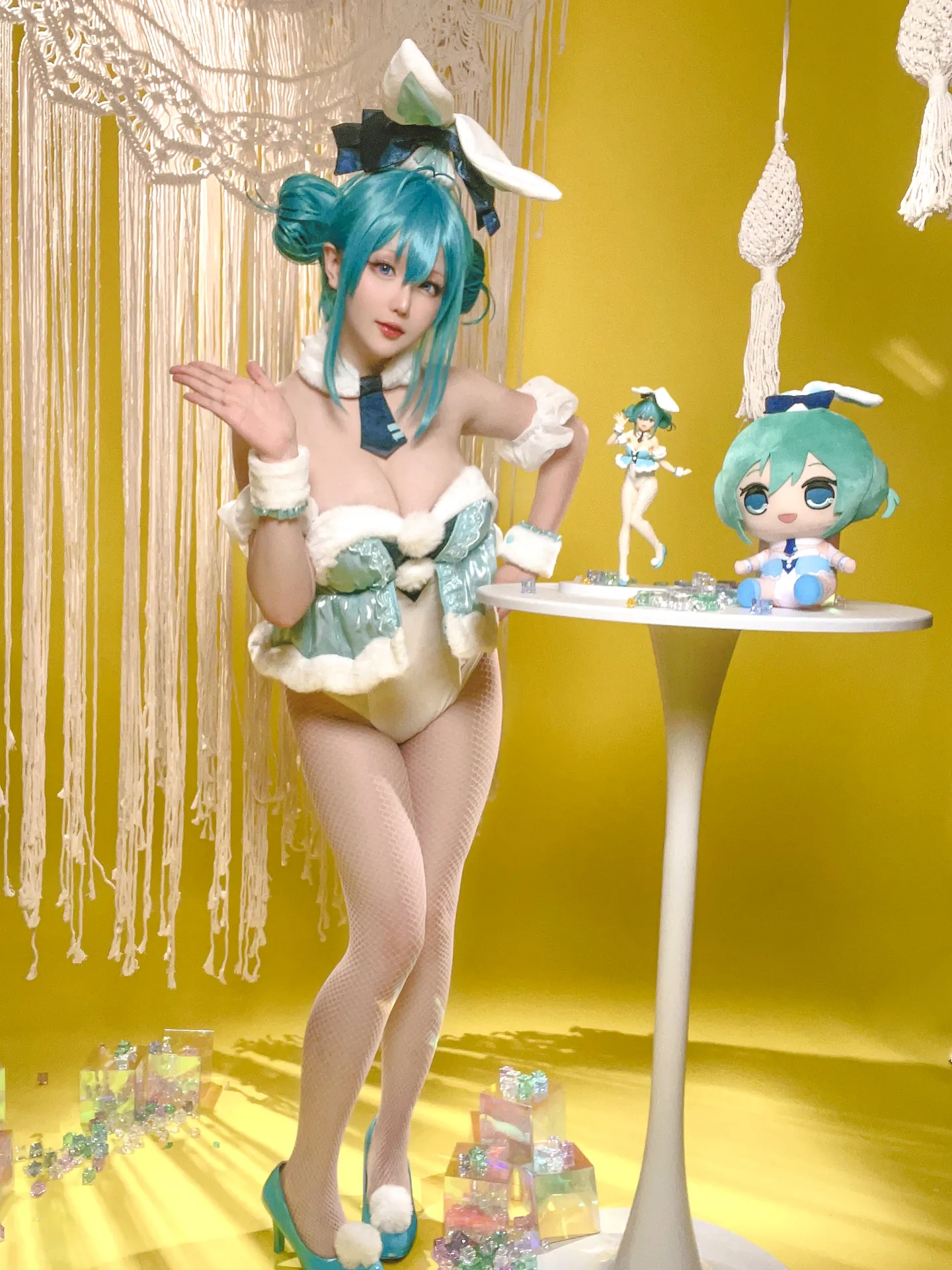 [星之迟迟] [77P+1V - 625.47MB] VOCALOID - 初音未来 白兔女郎 - 图片 54