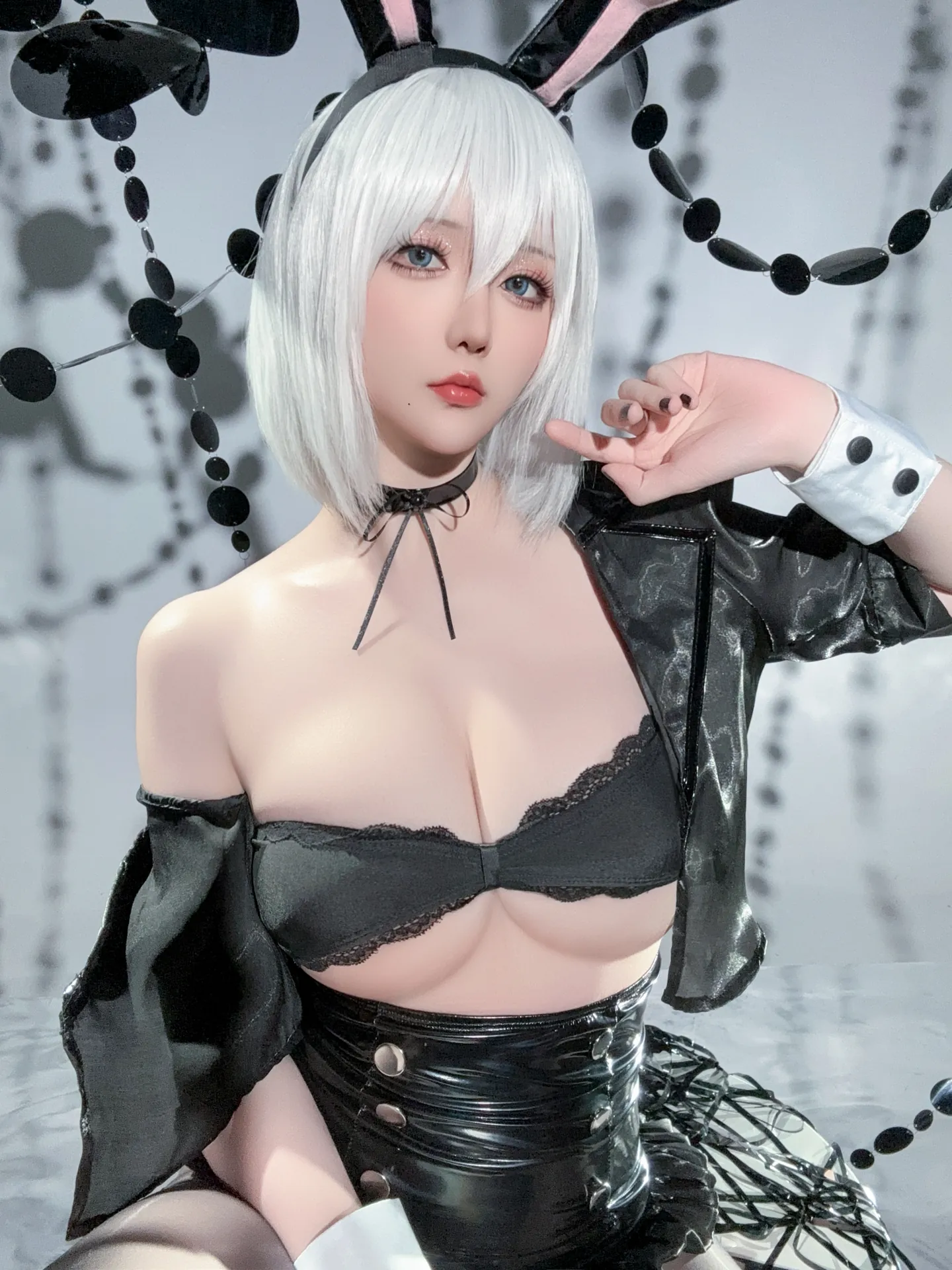 [星之迟迟] [34P - 177.6MB] Cosplay - 尼尔机械纪元 - 2B 兔女郎 - 图片 32