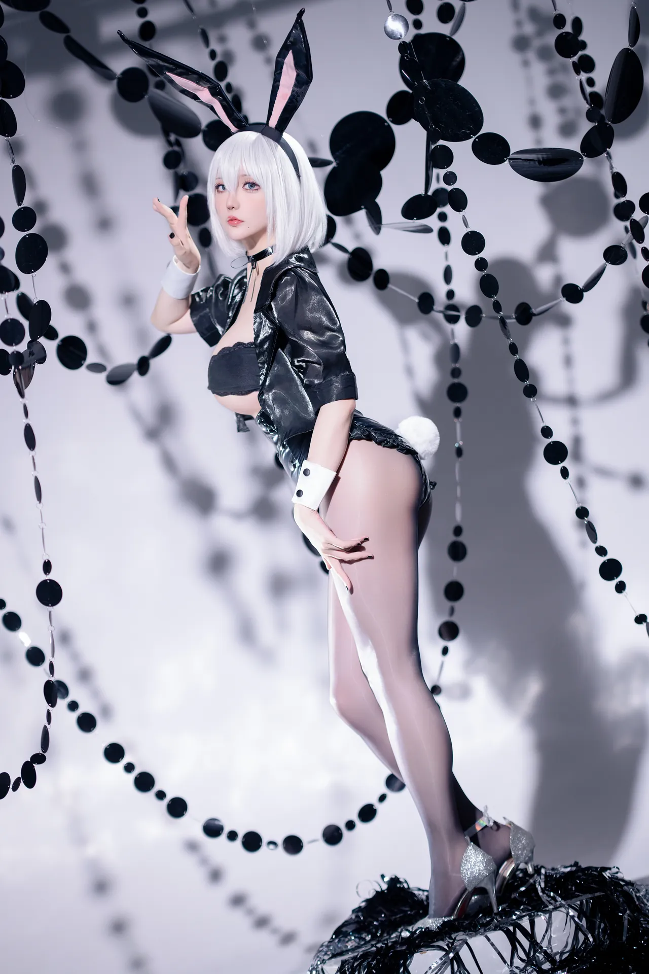 [星之迟迟] [34P - 177.6MB] Cosplay - 尼尔机械纪元 - 2B 兔女郎-3