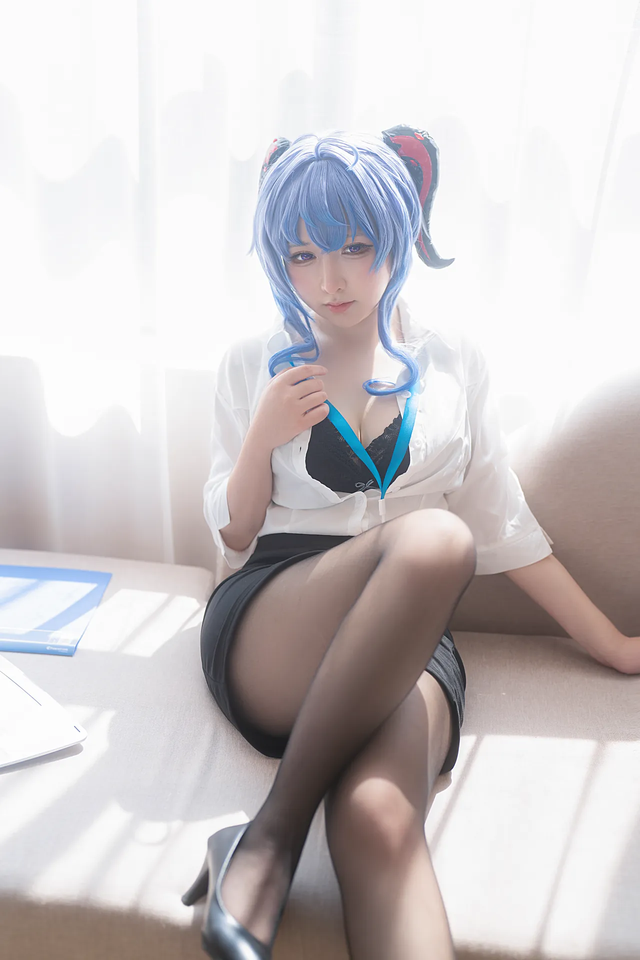 [樱梨梨] [30P - 566.77MB] 原神 - 甘雨 秘书 - 图片 17